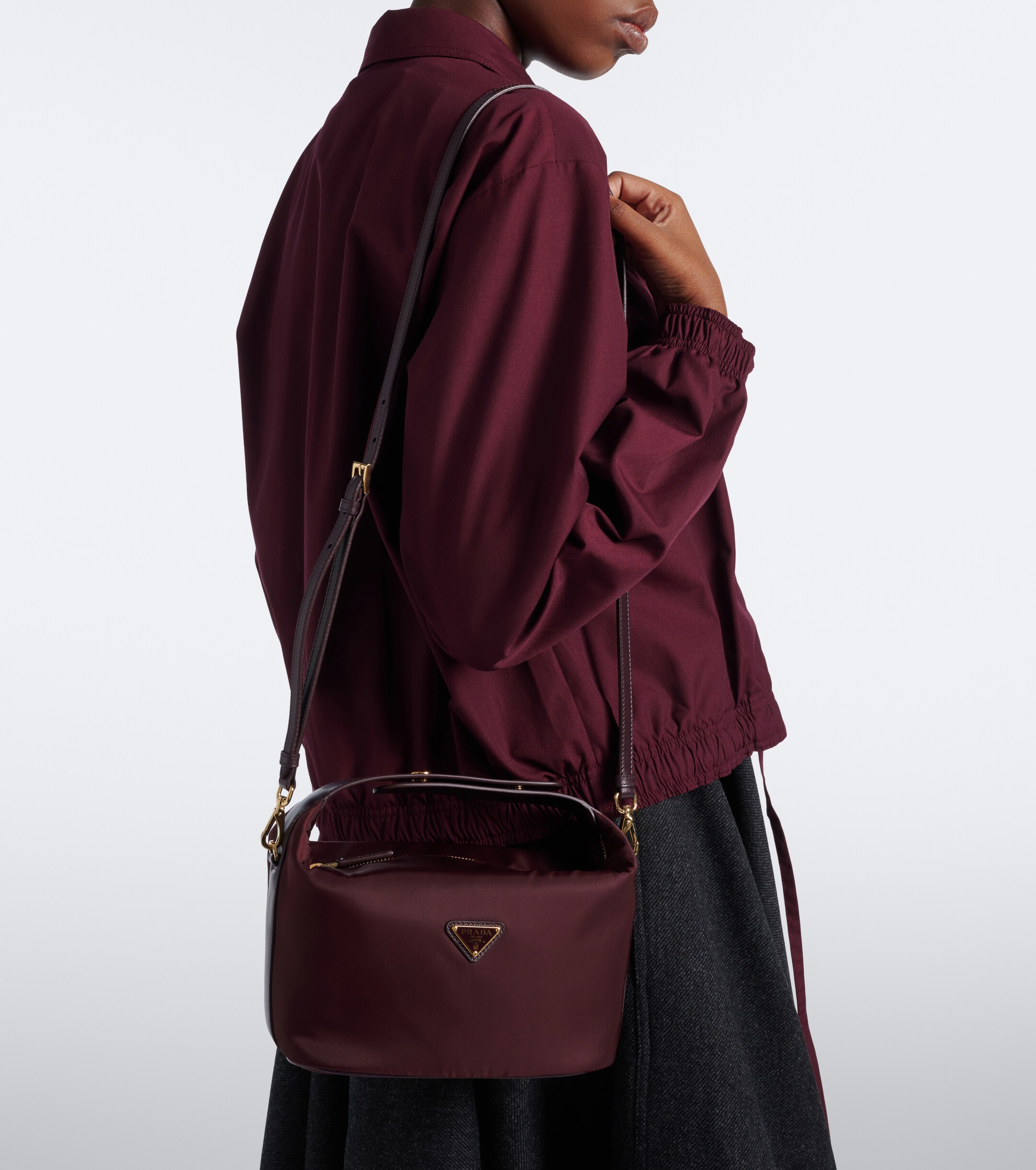Prada Prada Prada Chérie Mini Re-Nylon top-handle bag
