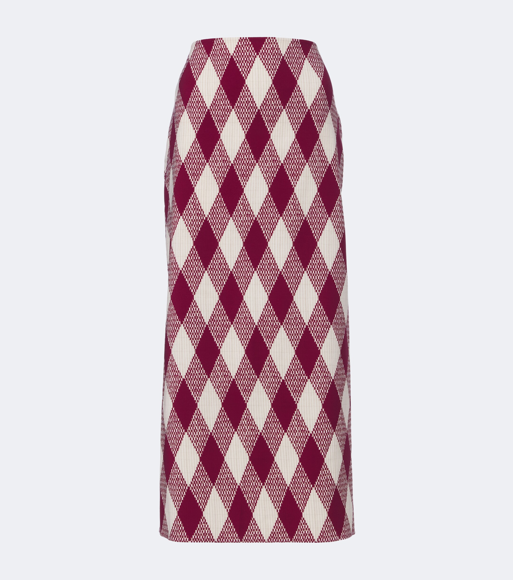 Oscar de la Renta Oscar de la Renta Argyle wool-blend pencil skirt