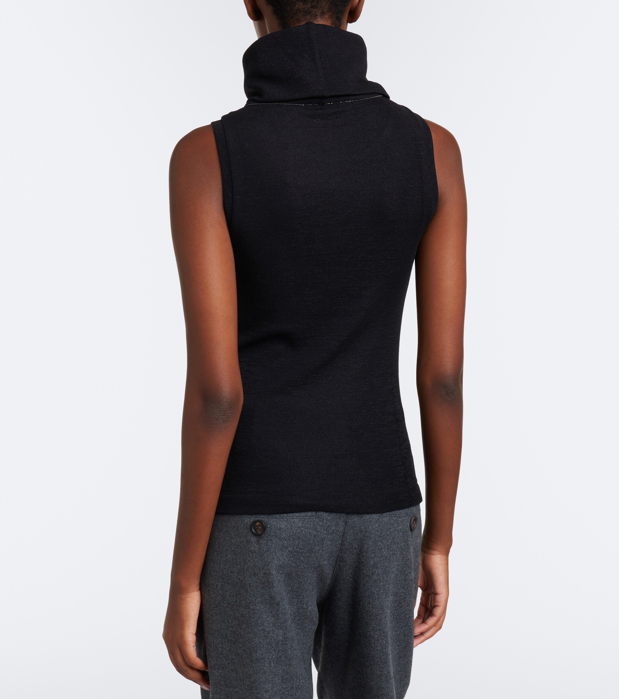 Brunello Cucinelli Brunello Cucinelli Wool-blend turtleneck top