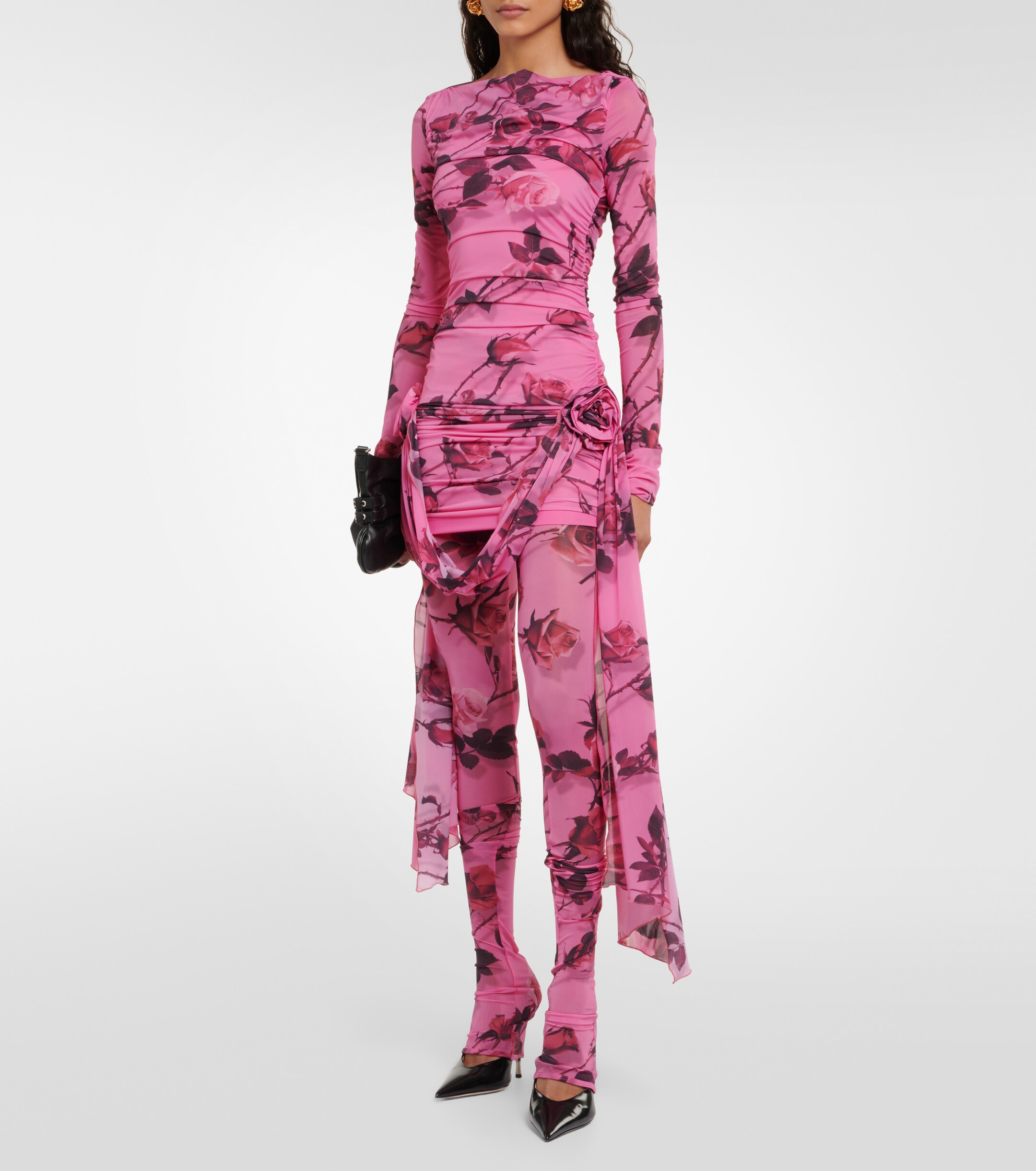 Blumarine Printed jersey minidress