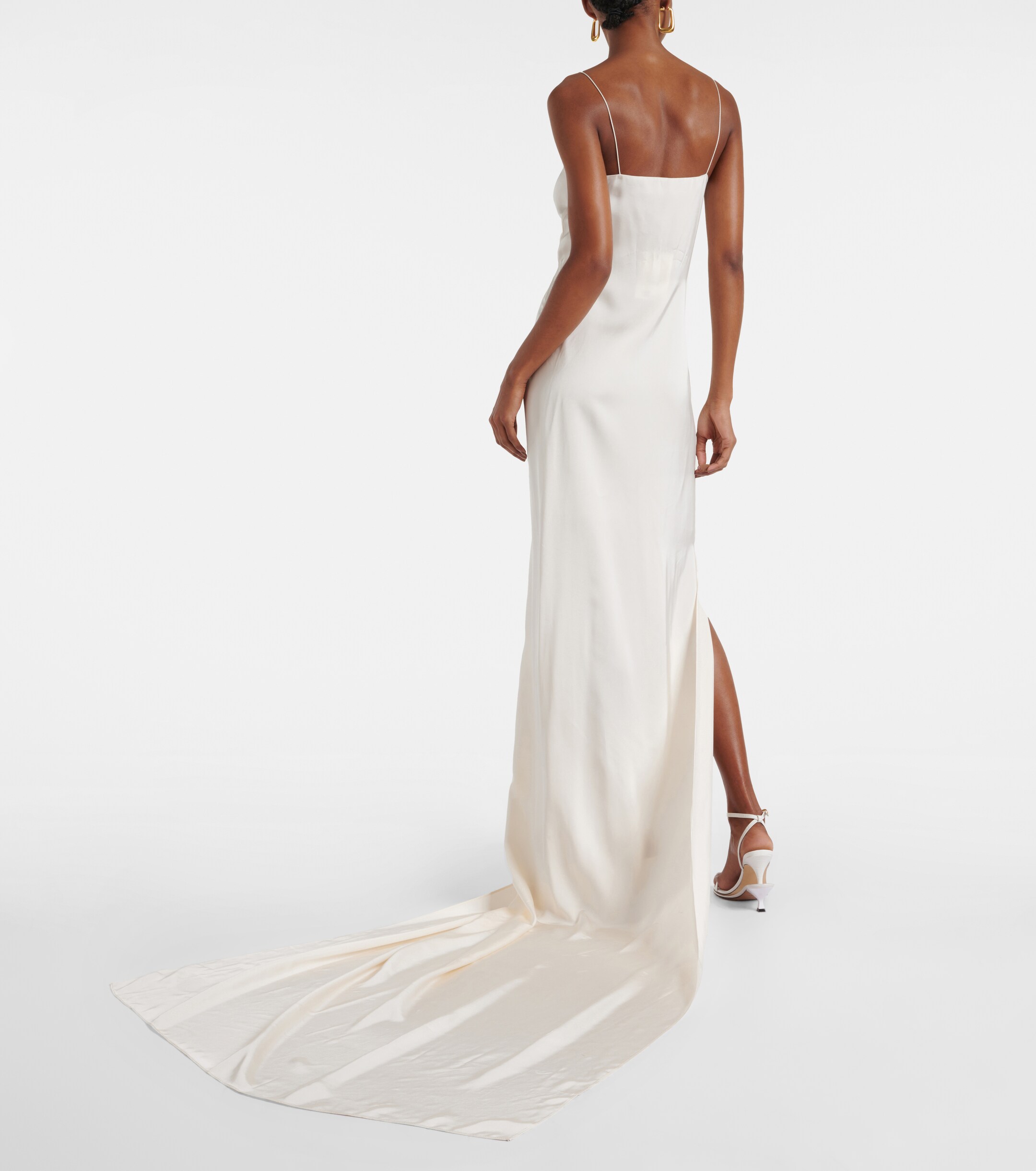 Jacquemus La Robe Noiva satin gown thumbnail