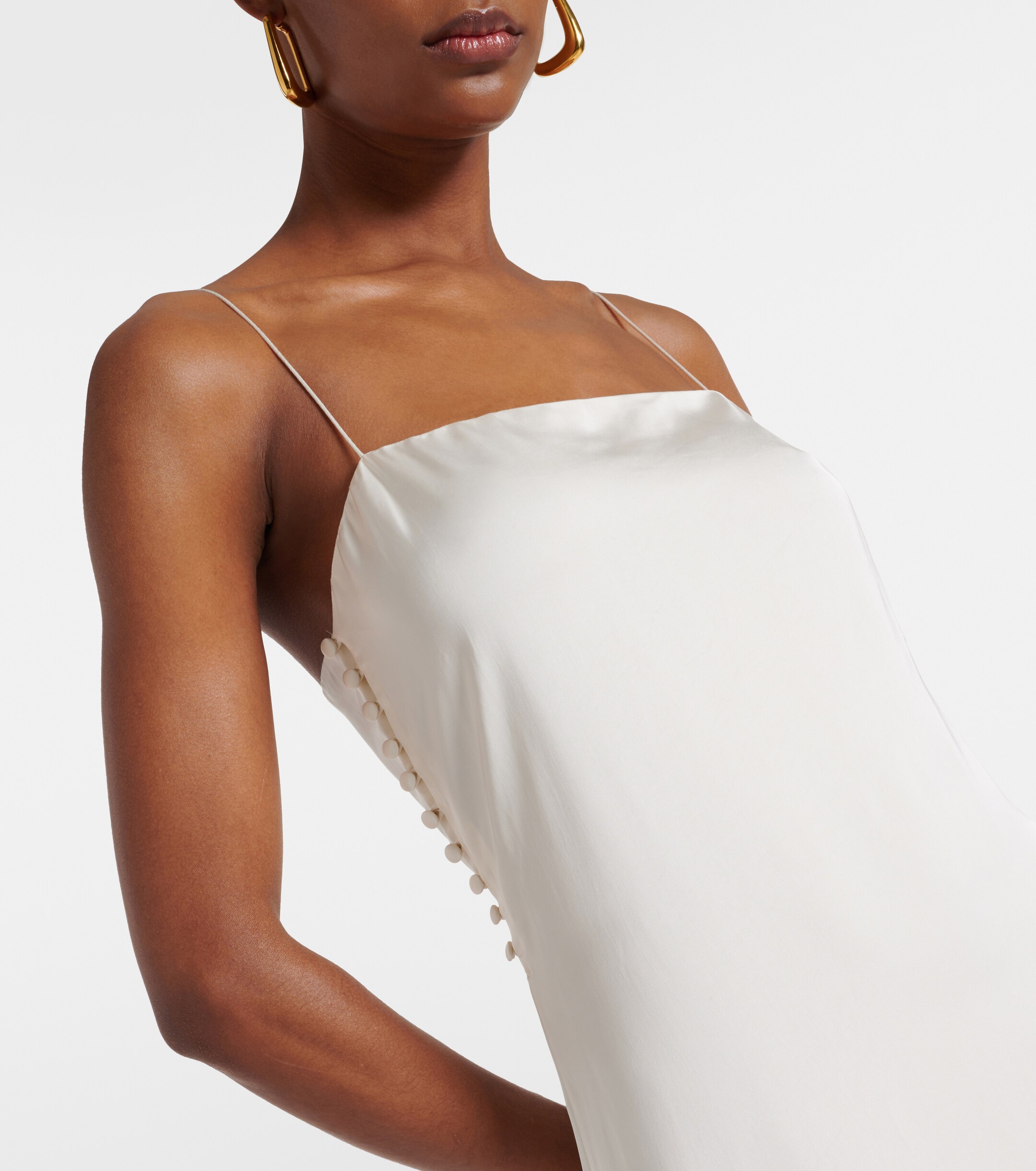 Jacquemus La Robe Noiva satin gown thumbnail