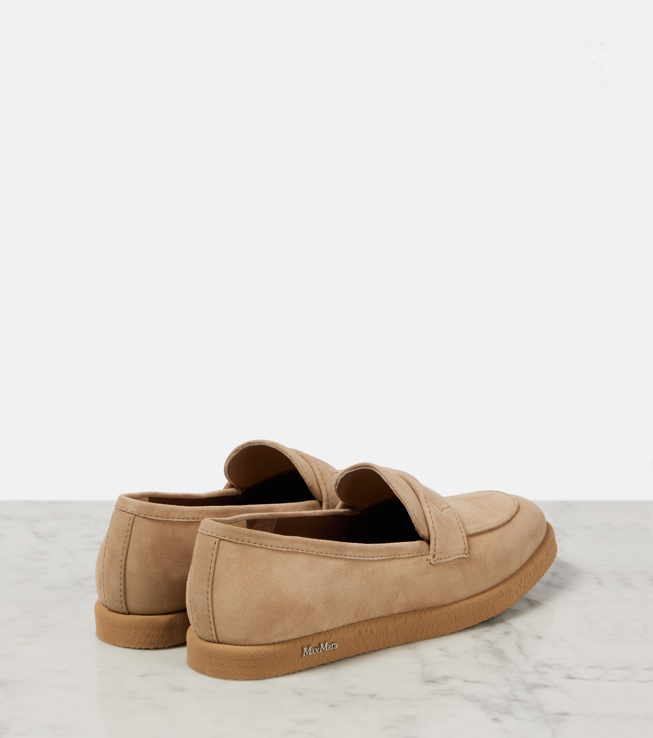 Max Mara Softmoc suede loafers thumbnail