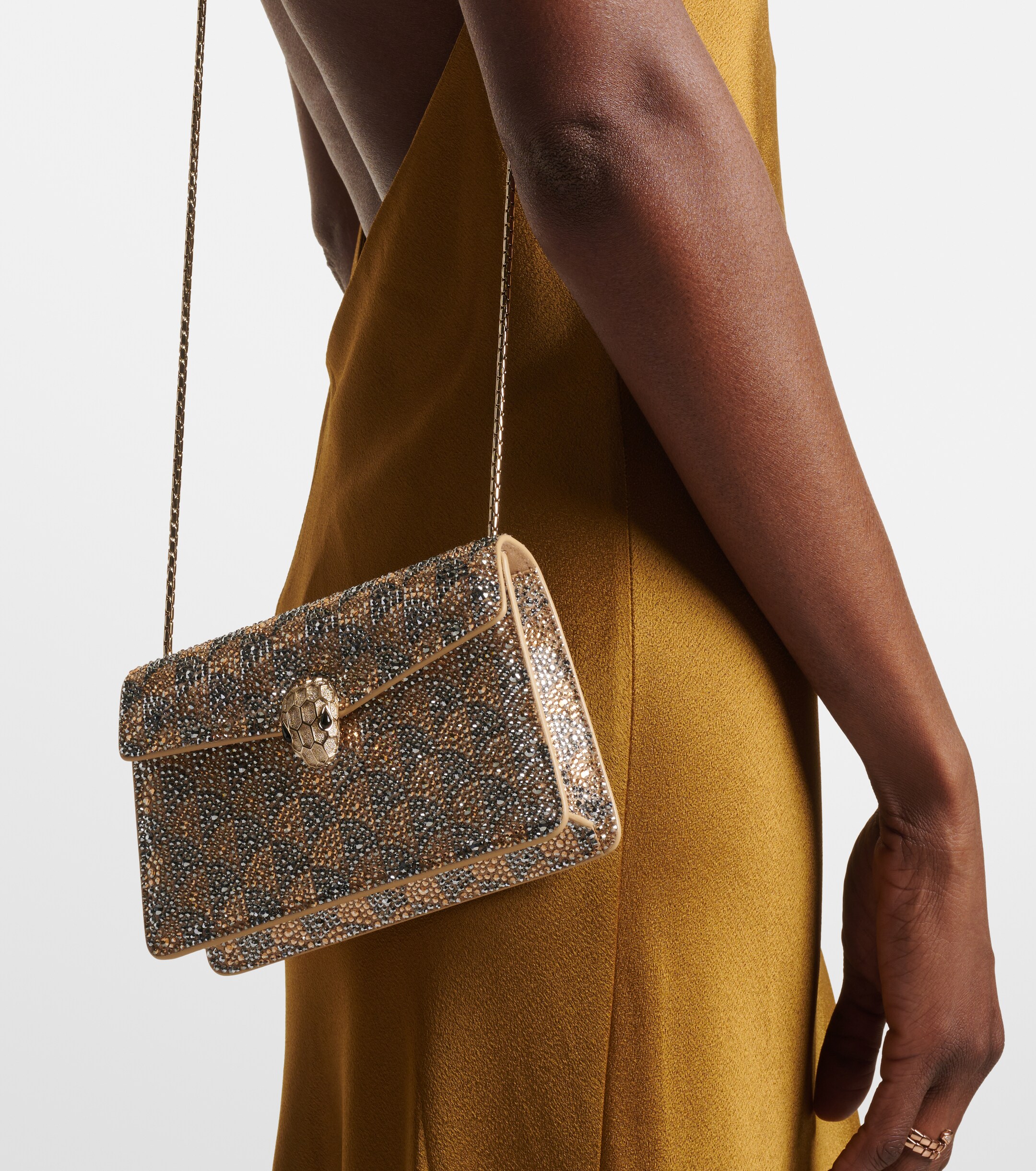Bvlgari Serpenti Forever Mini embellished crossbody bag thumbnail
