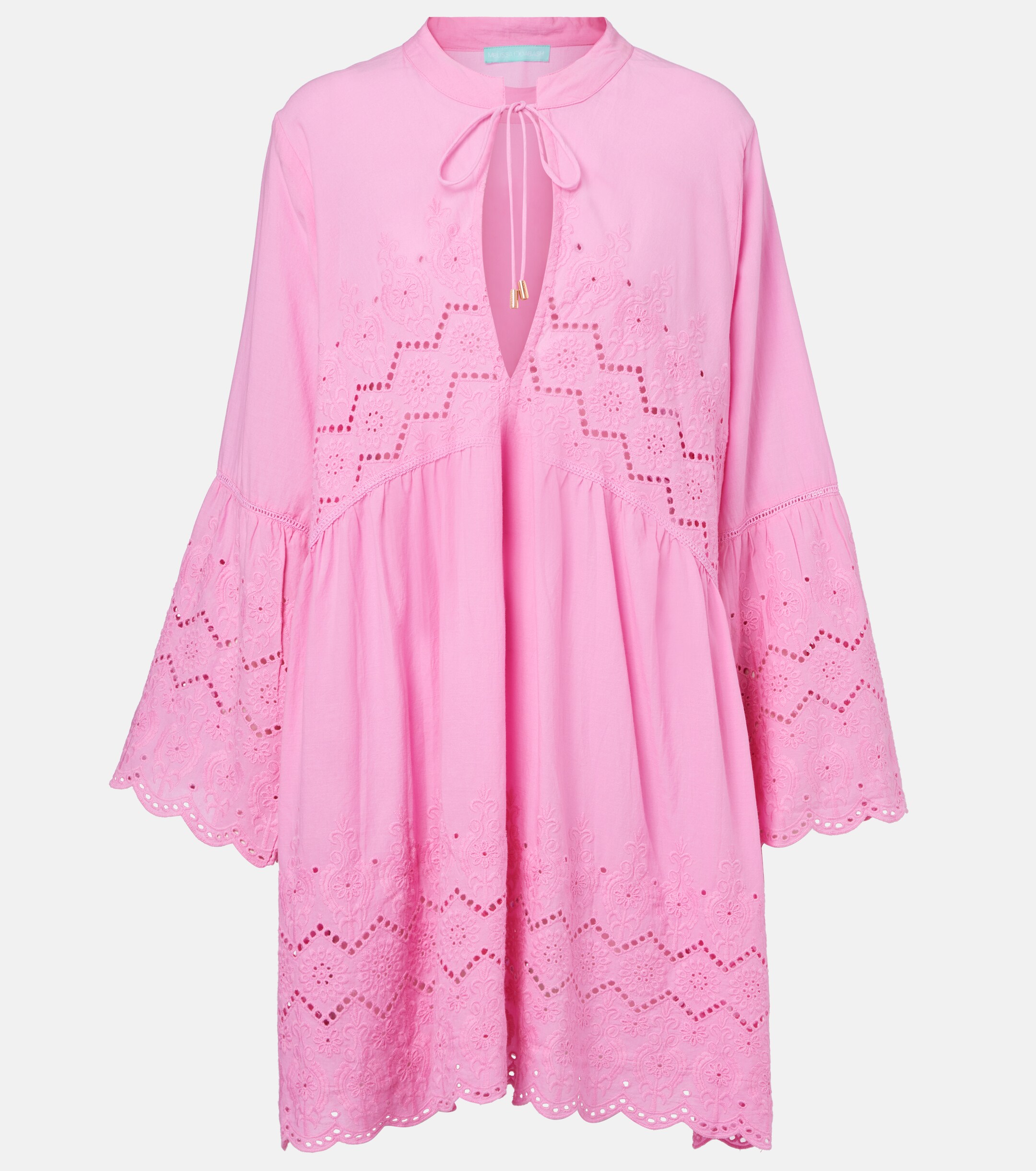 Melissa Odabash Melissa Odabash Sebenna embroidered cotton kaftan