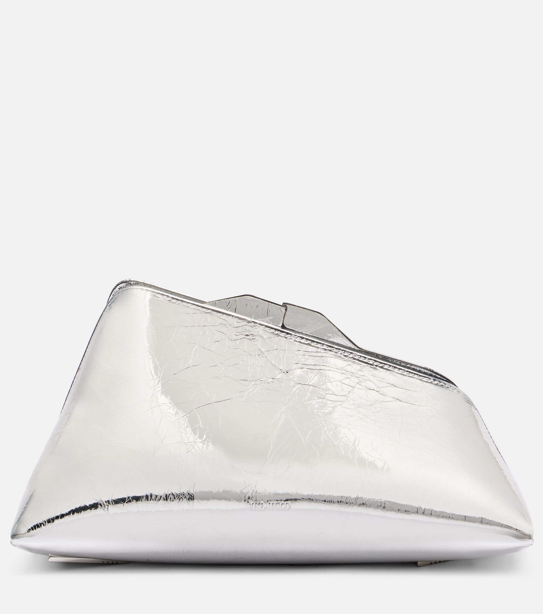 THE ATTICO 8.30 PM oversized leather clutch