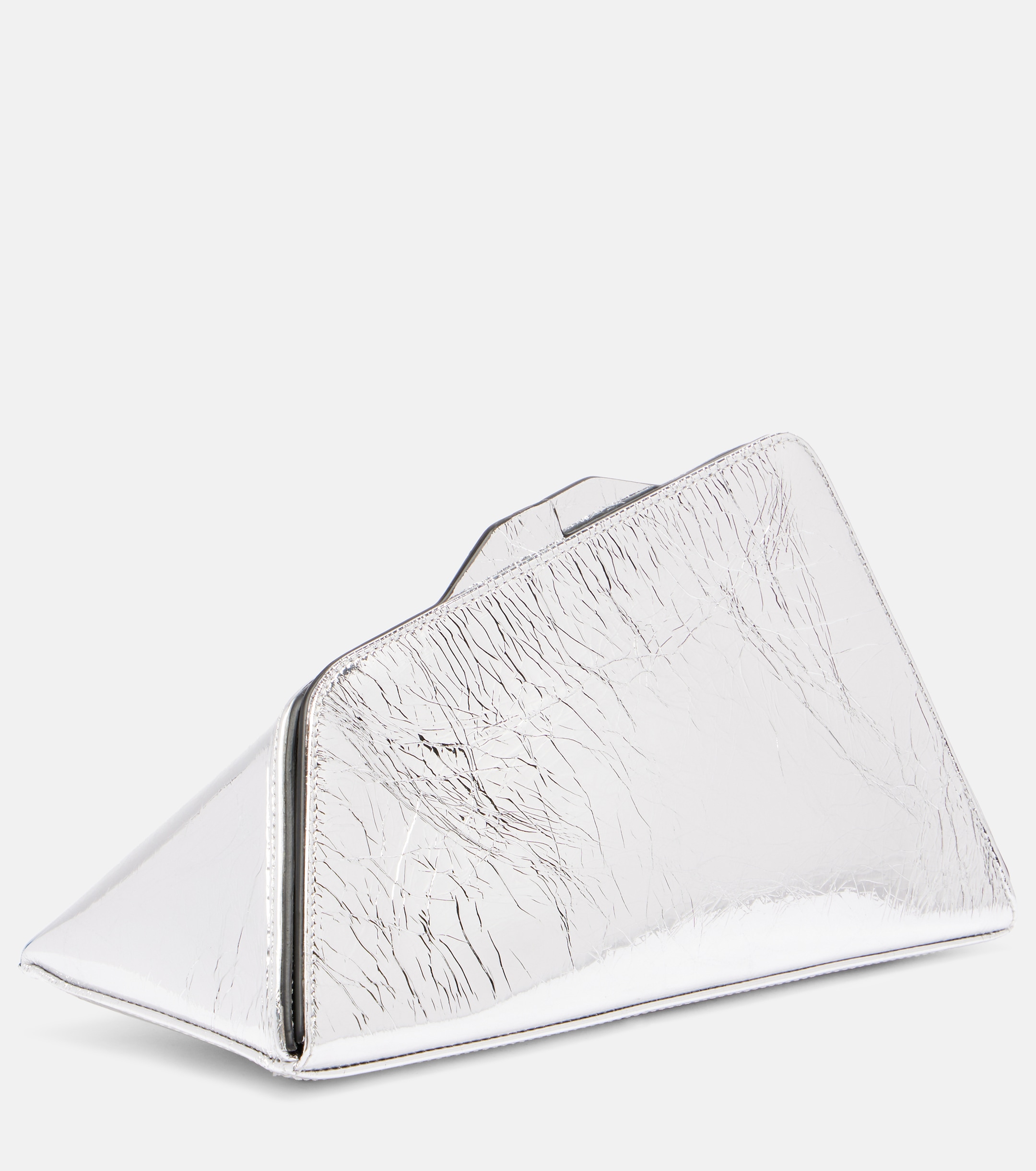 THE ATTICO 8.30 PM oversized leather clutch