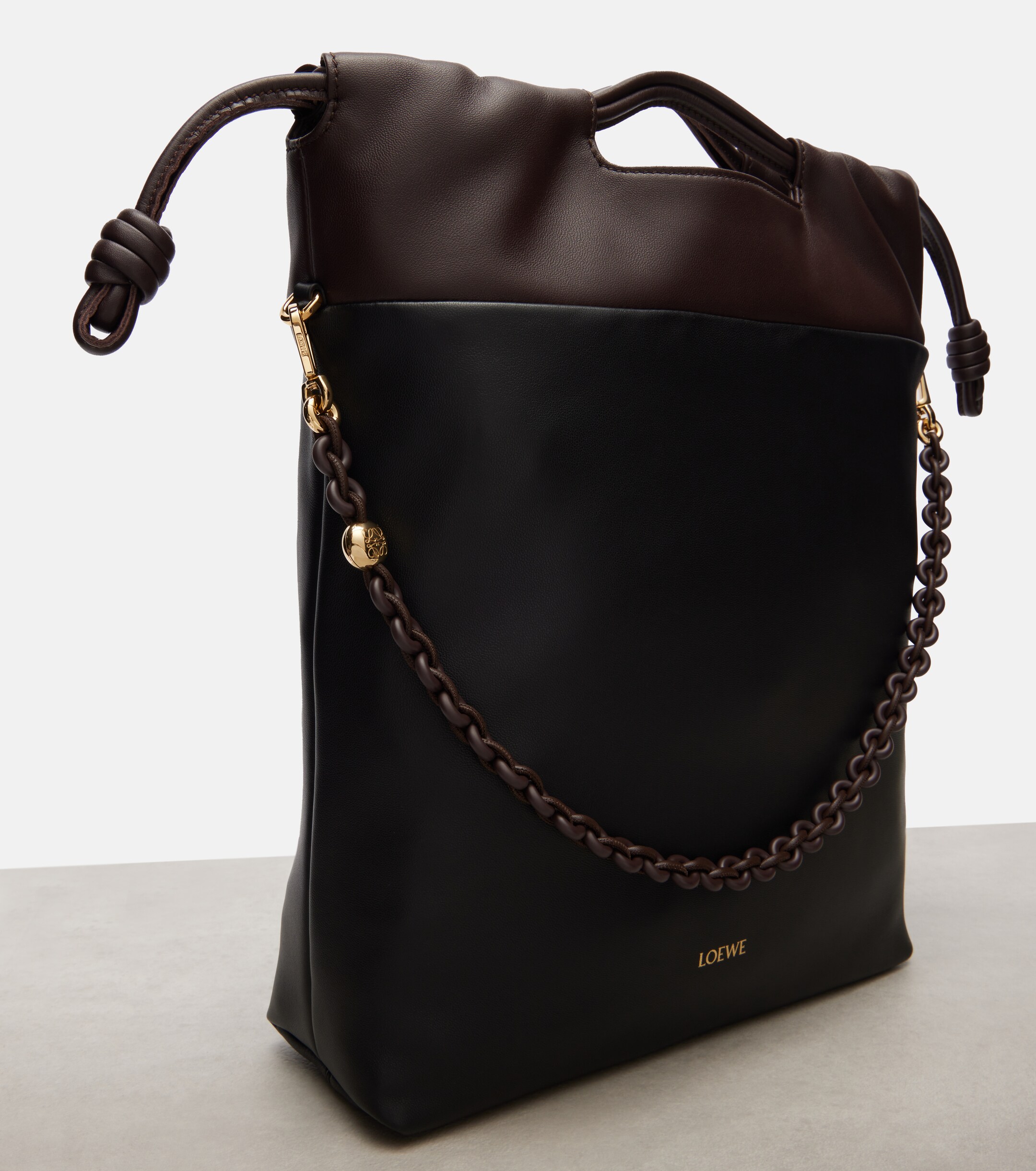 Loewe Flamenco leather clutch