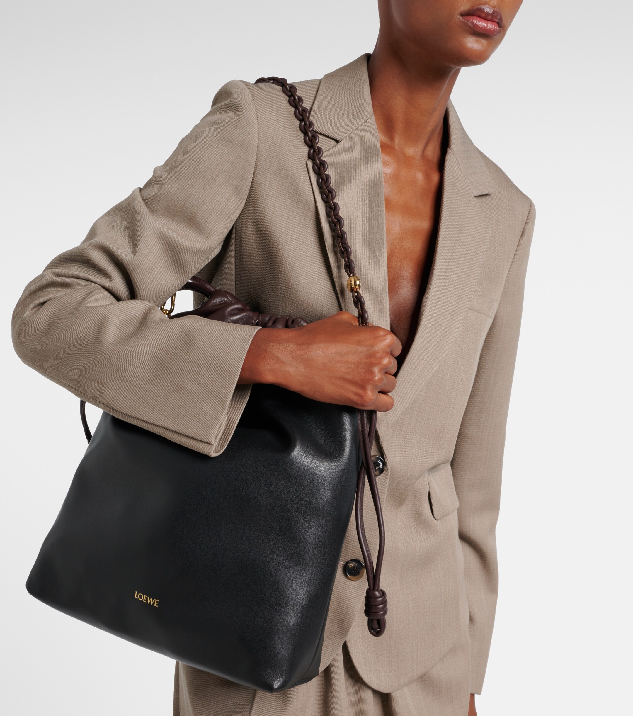 Loewe Flamenco leather clutch