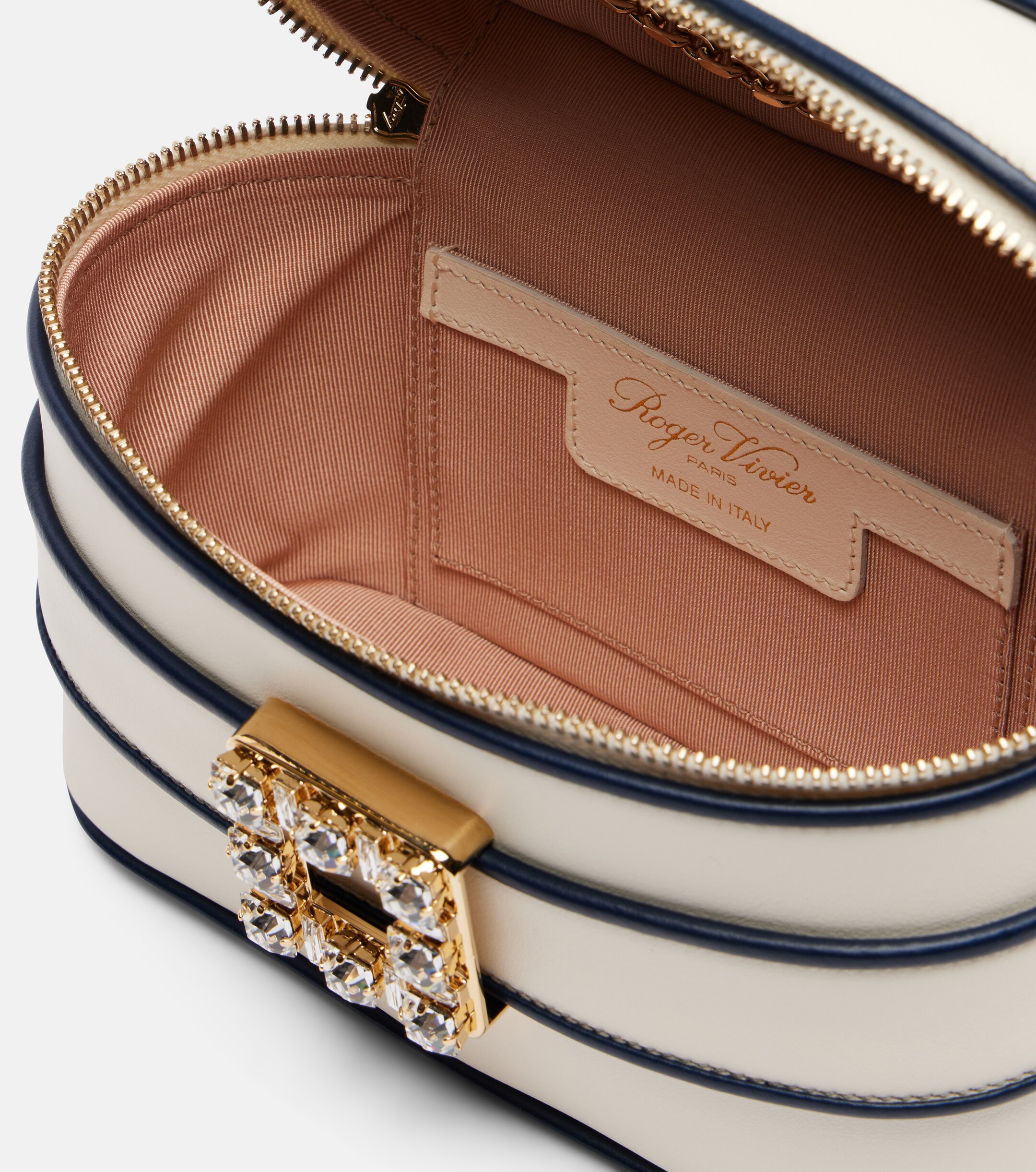 ROGER VIVIER Très Vivier Micro leather vanity bag