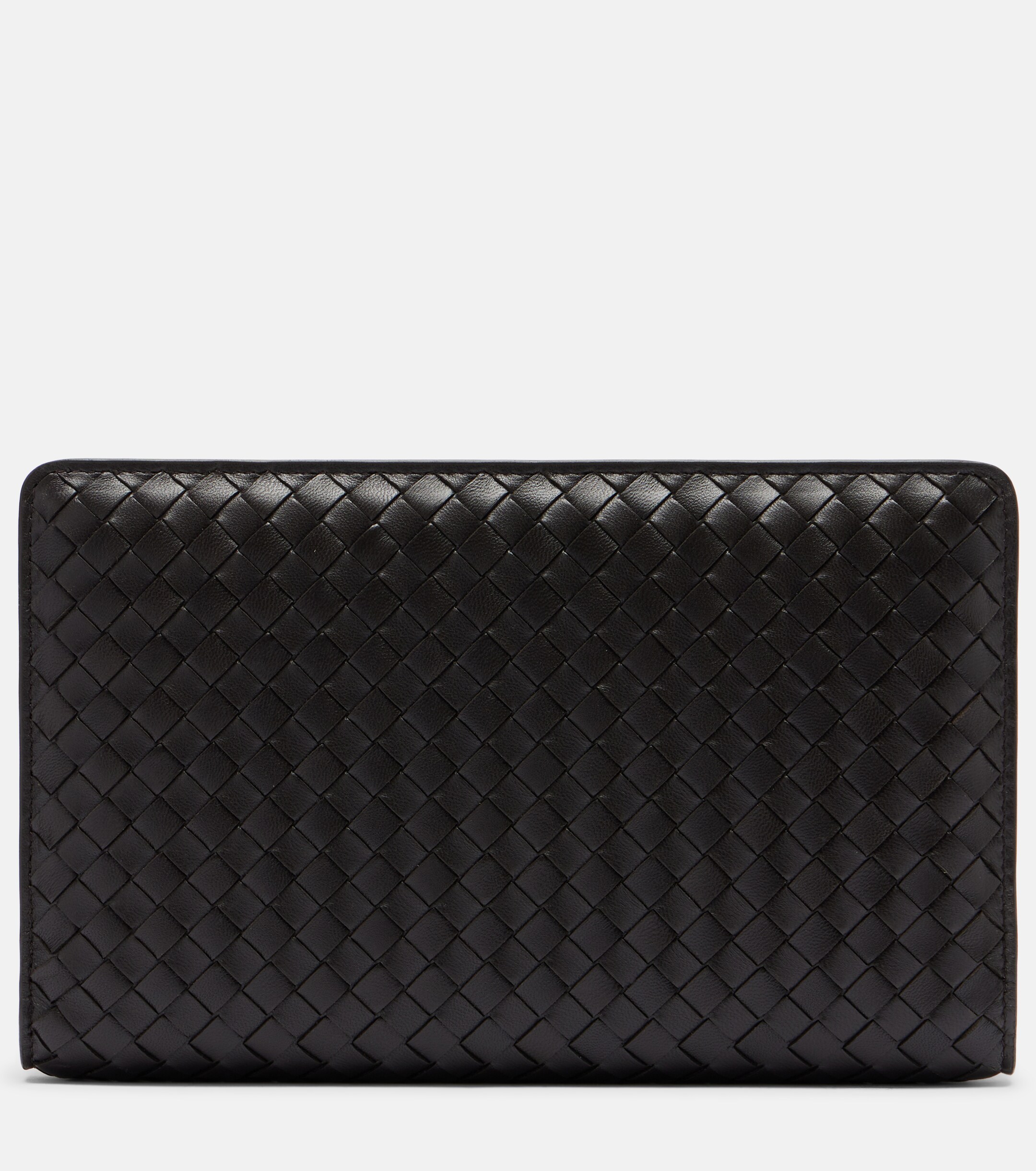 Bottega Veneta Agenda Intrecciato leather clutch