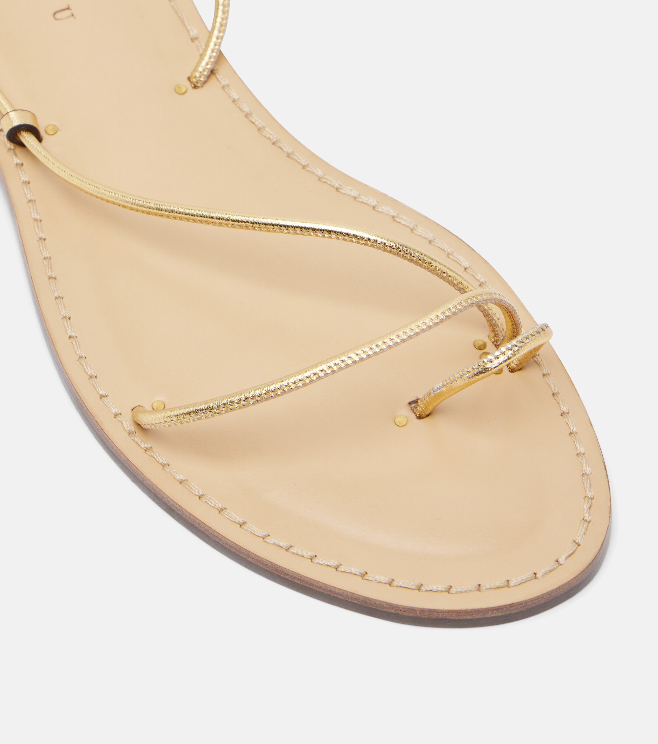 AMANU Amanu Karima metallic leather sandals