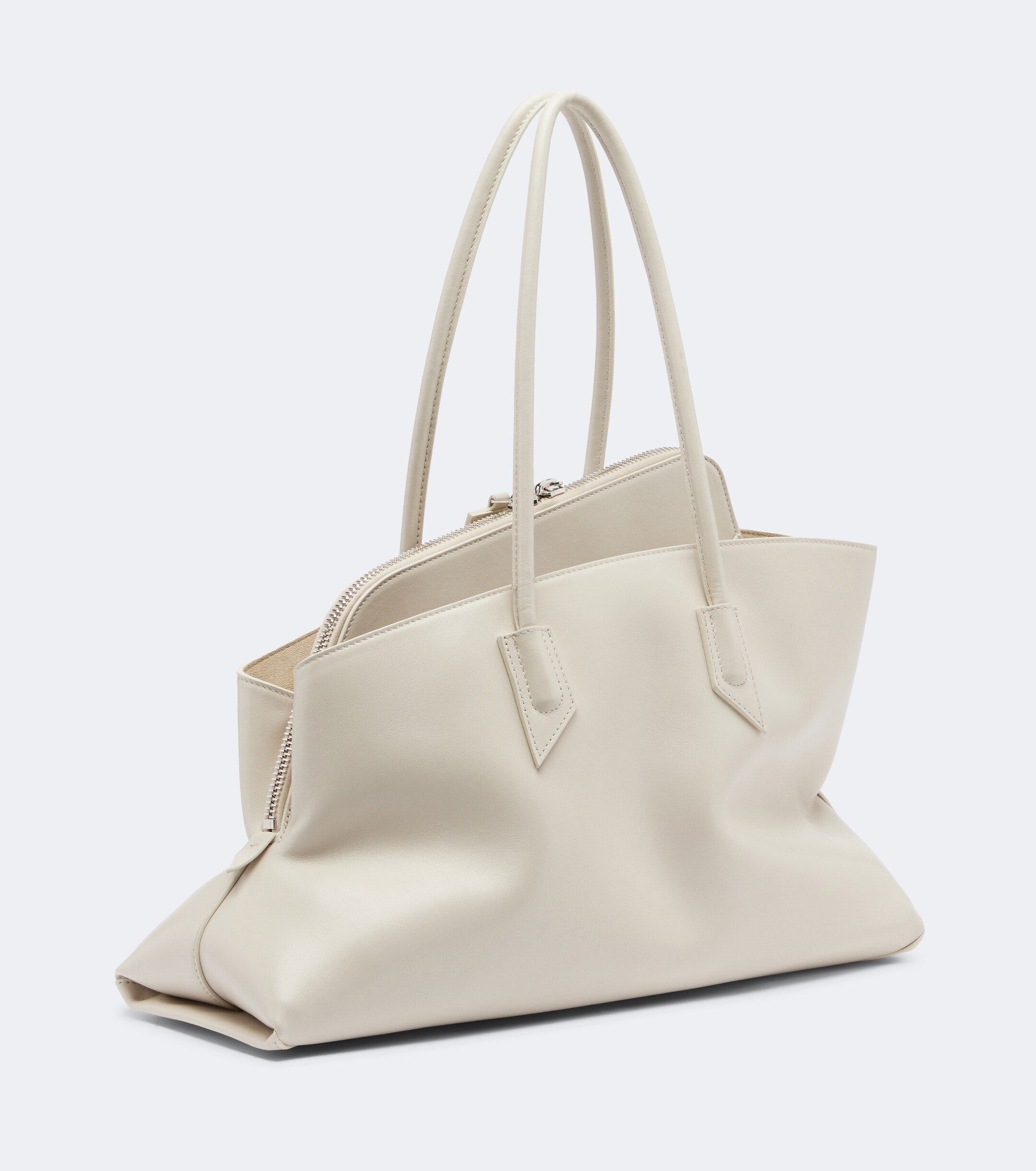 THE ATTICO La Passeggiata Medium leather tote bag