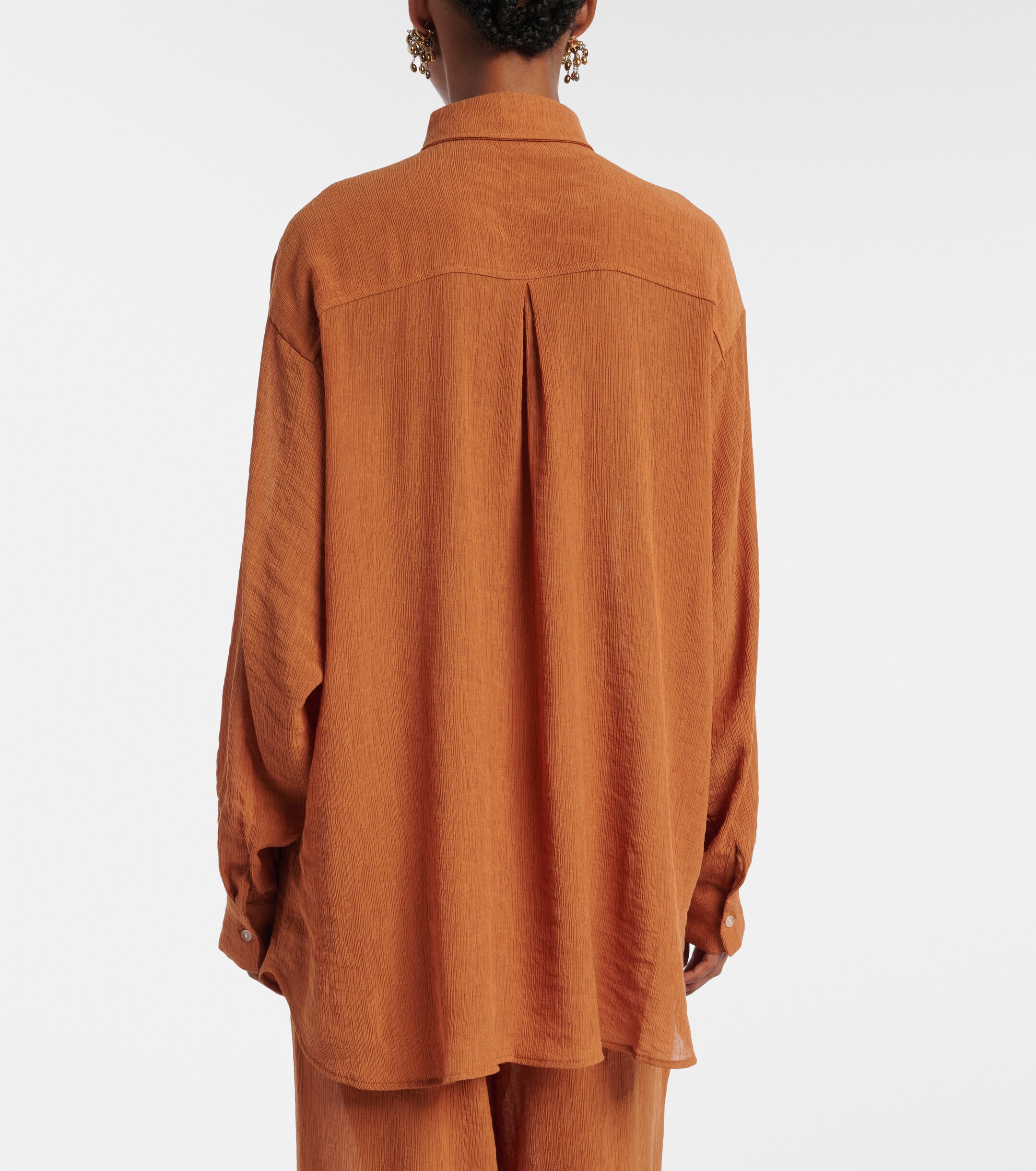 Jade Swim Mika seersucker shirt