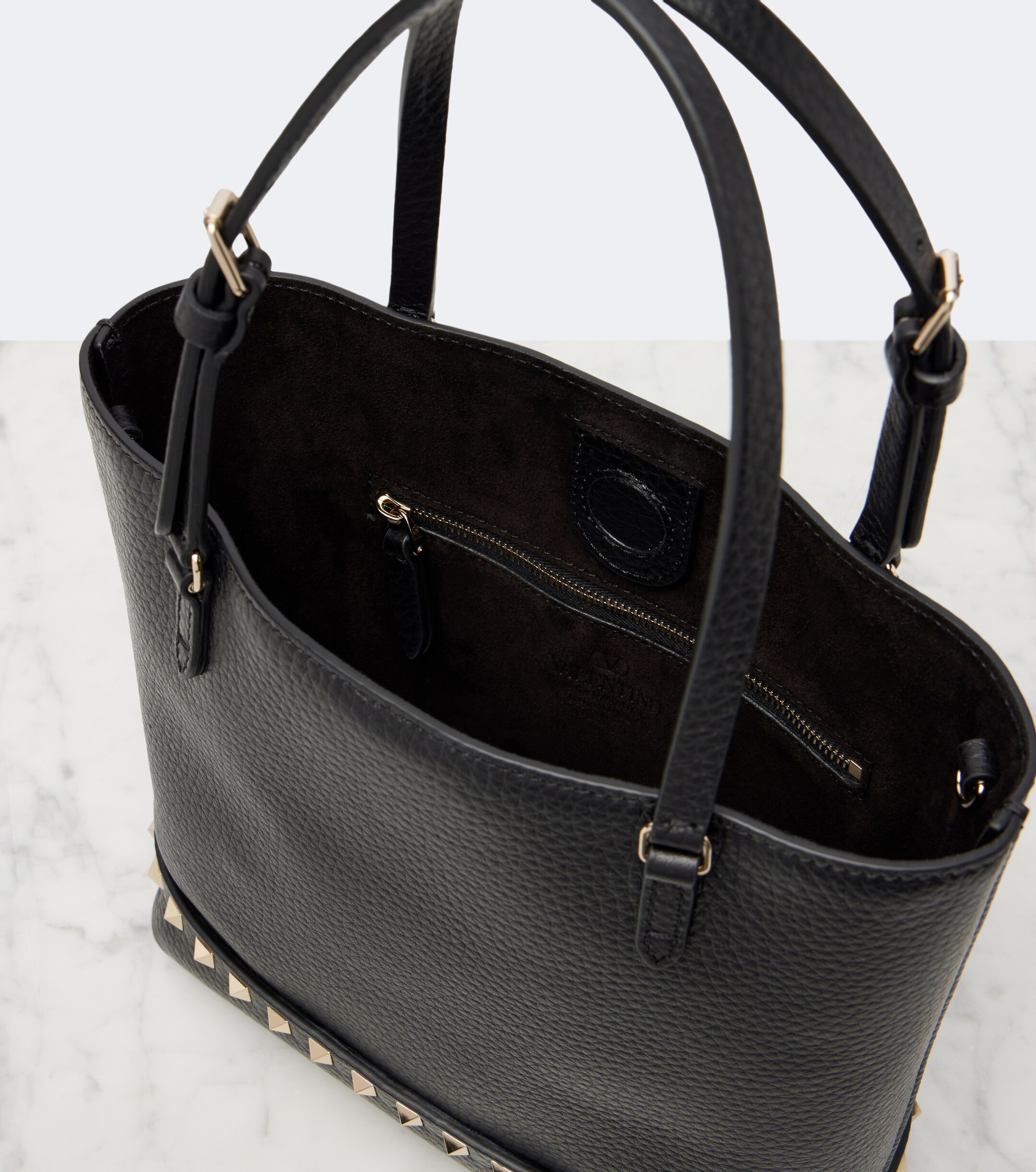 Valentino Garavani Rockstud Small leather top-handle bag thumbnail