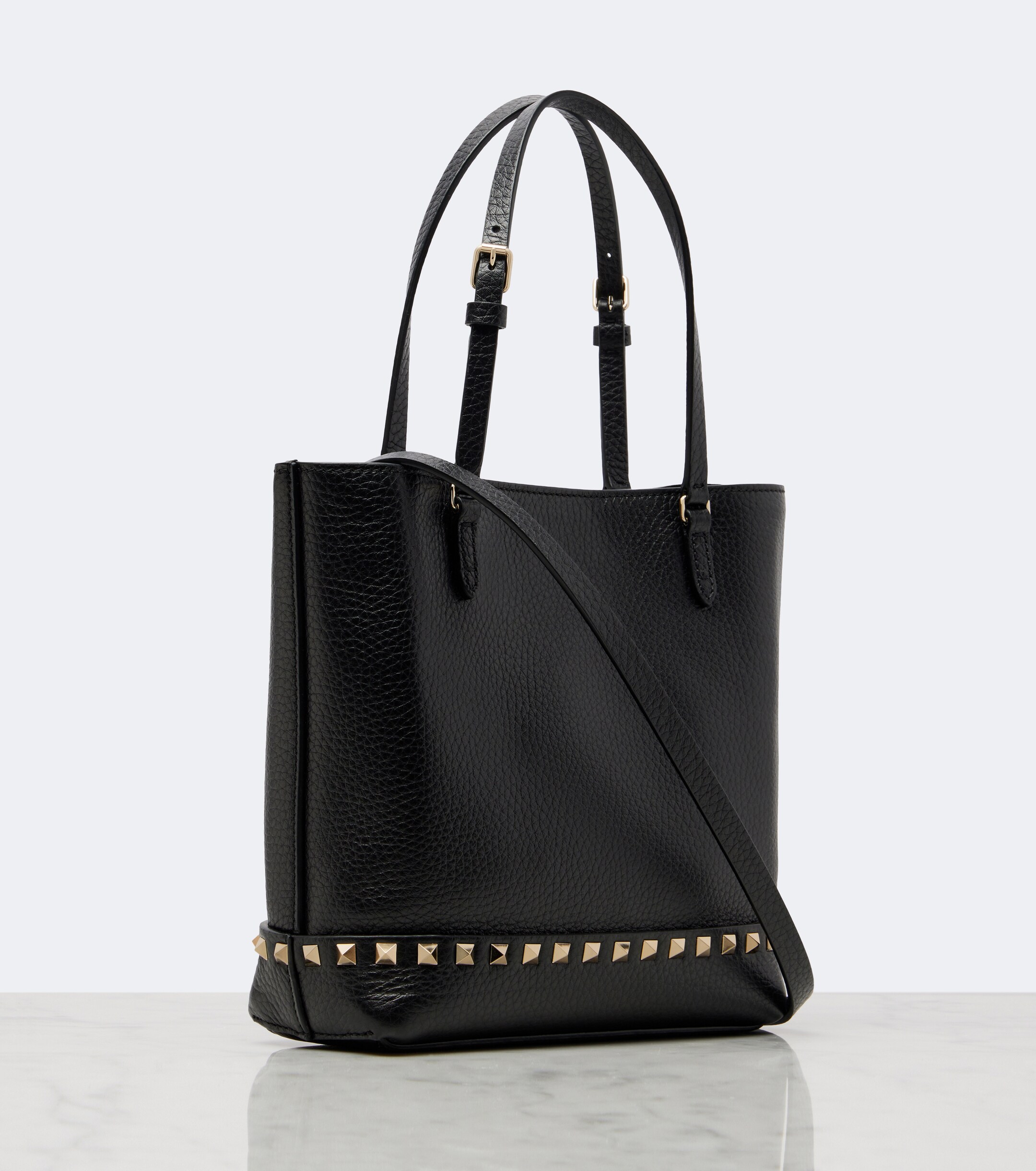Valentino Garavani Rockstud Small leather top-handle bag thumbnail