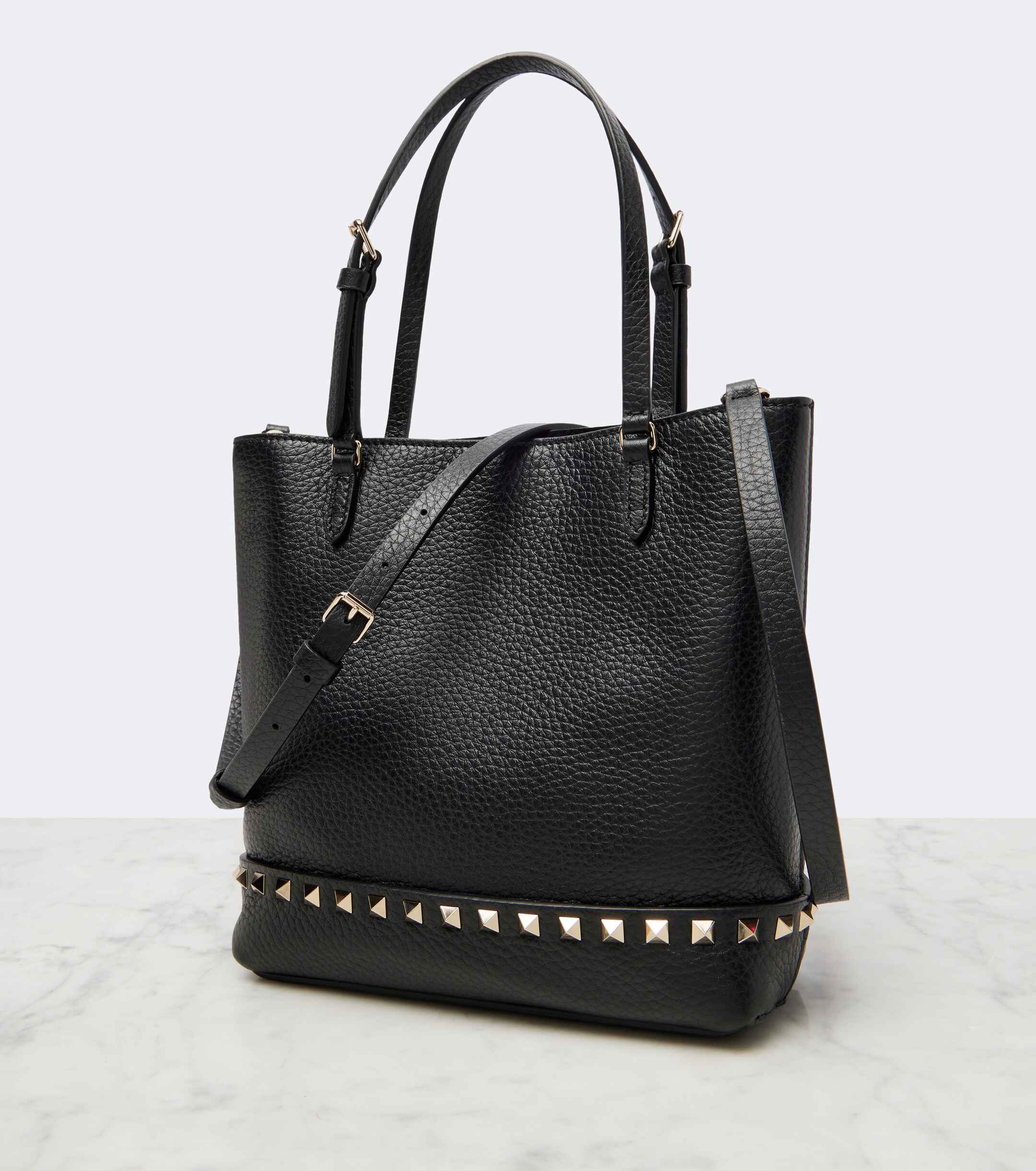 Valentino Garavani Rockstud Small leather top-handle bag thumbnail