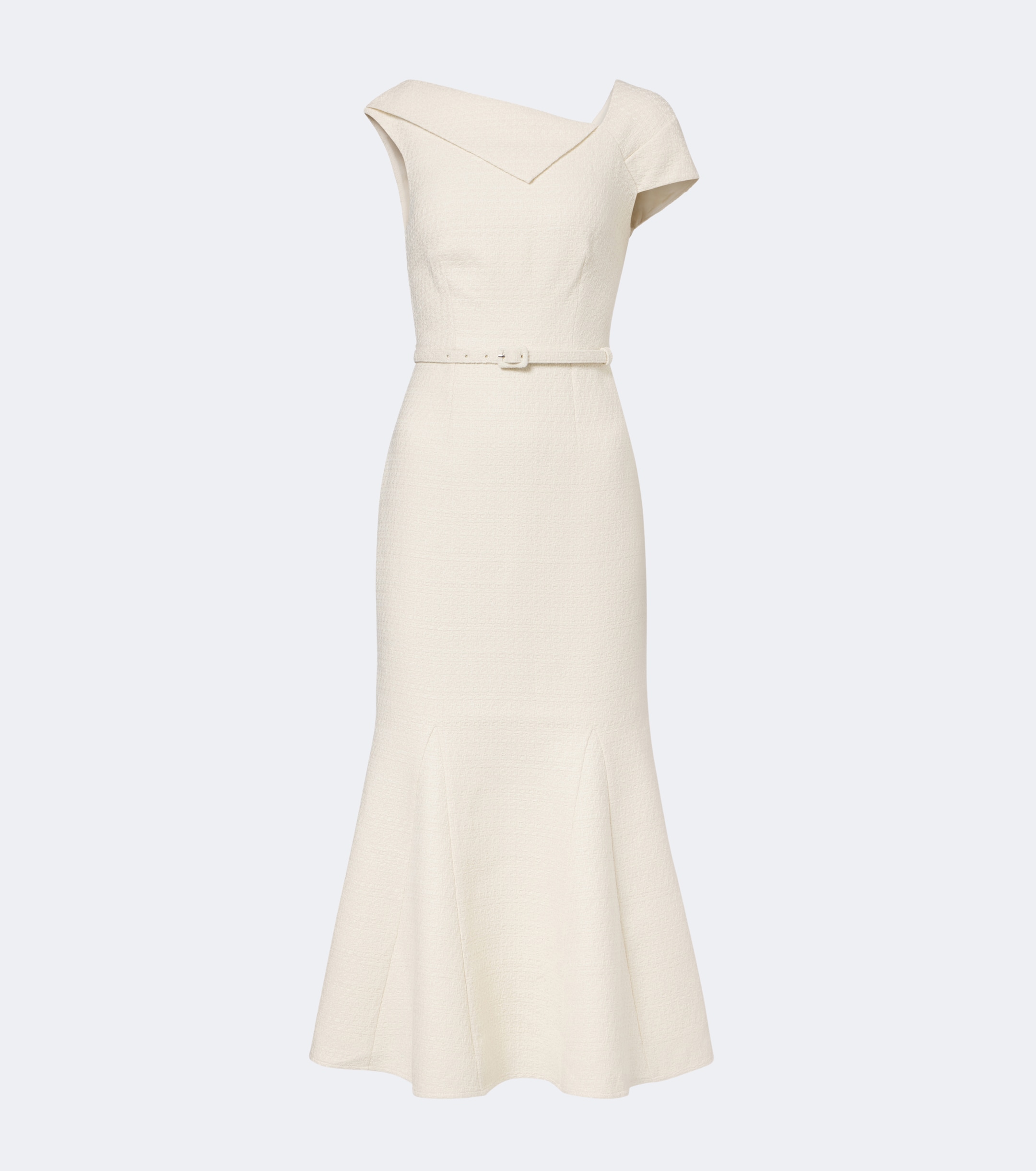 Roland Mouret Roland Mouret Belted asymmetric bouclé cocktail dress
