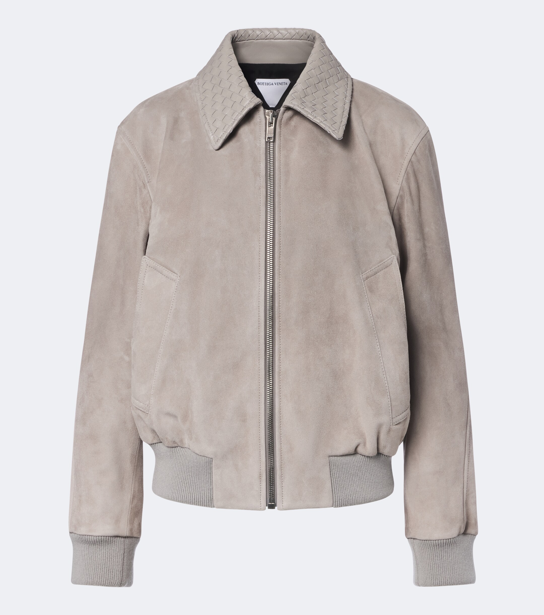 Bottega Veneta Bottega Veneta Intrecciato suede blouson jacket