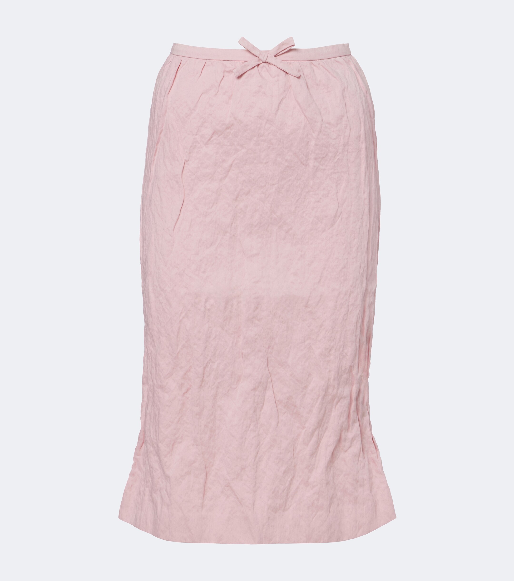 SHUSHU/TONG Shushu/Tong Bow-detail cotton-blend midi skirt