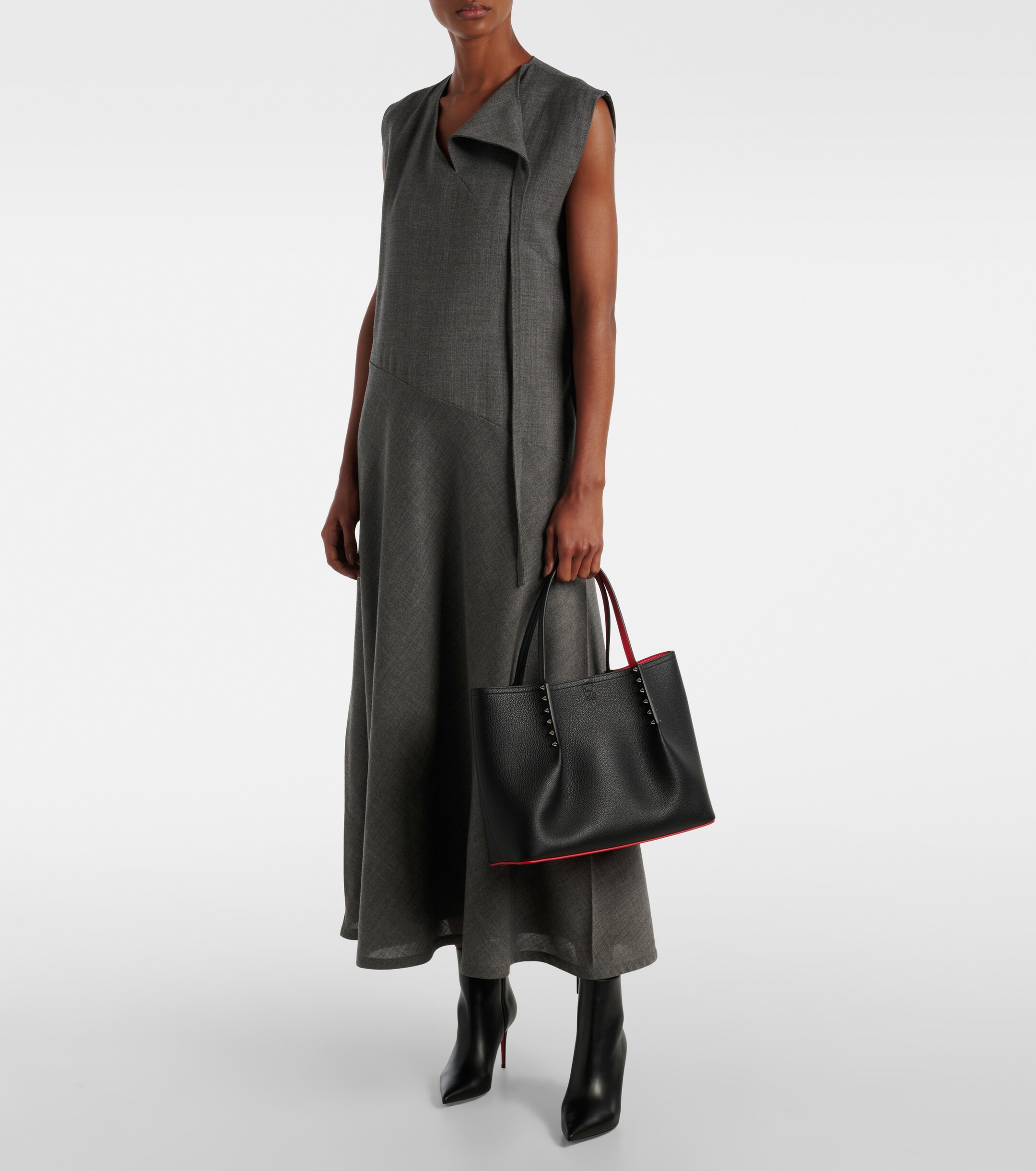 CHRISTIAN LOUBOUTIN Cabarock Small leather tote