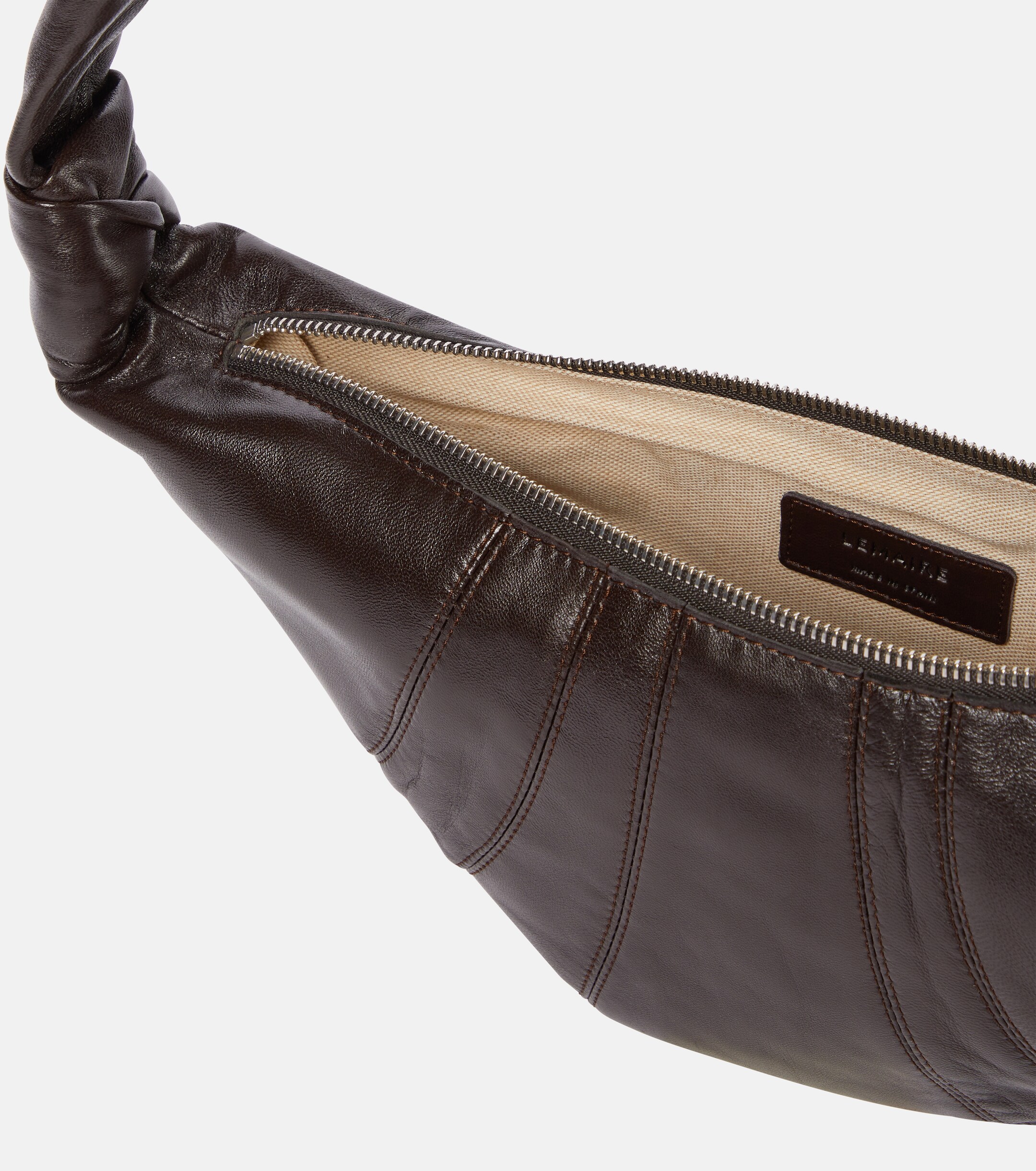 Lemaire Croissant Small leather shoulder bag
