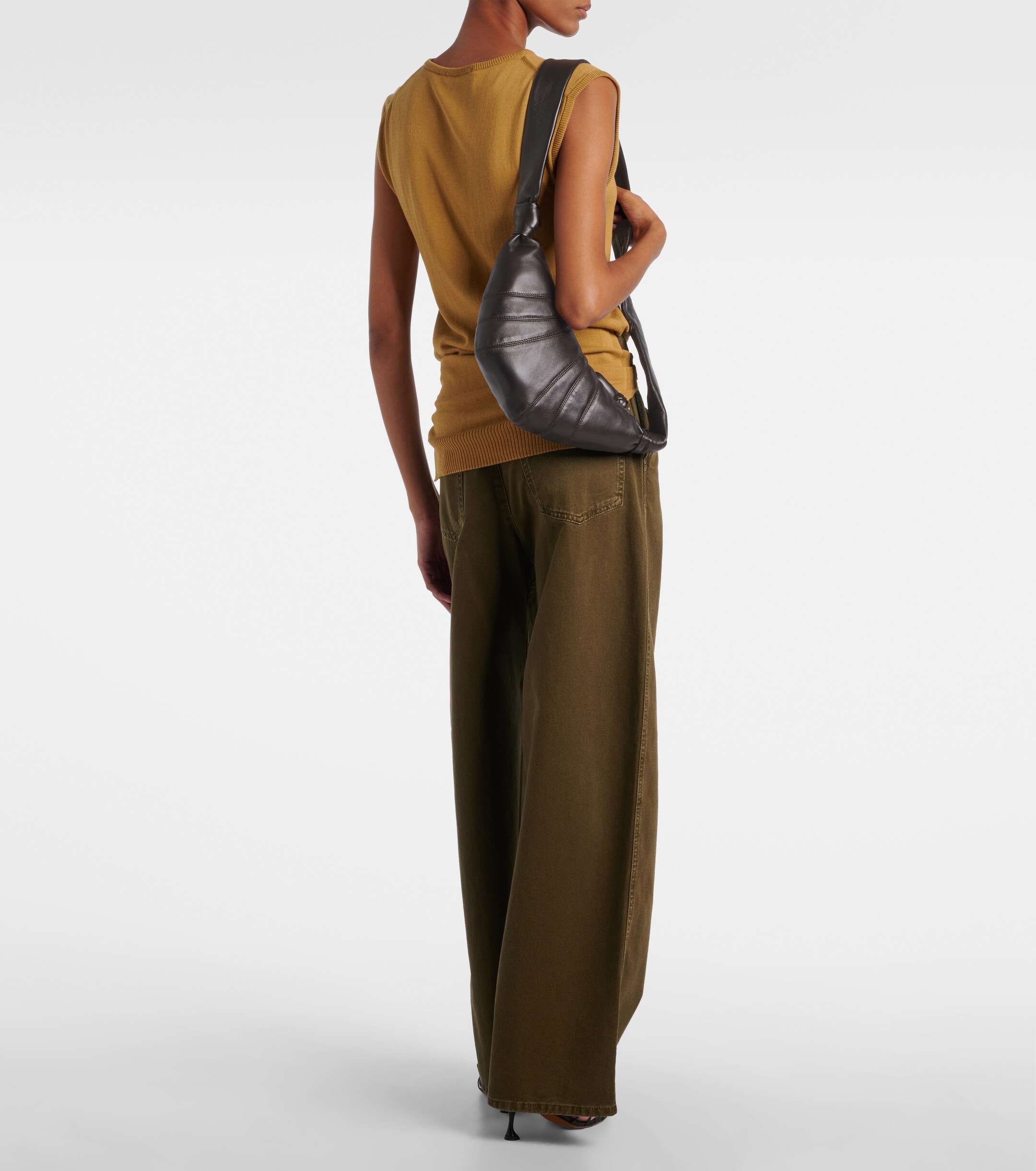 Lemaire Croissant Small leather shoulder bag