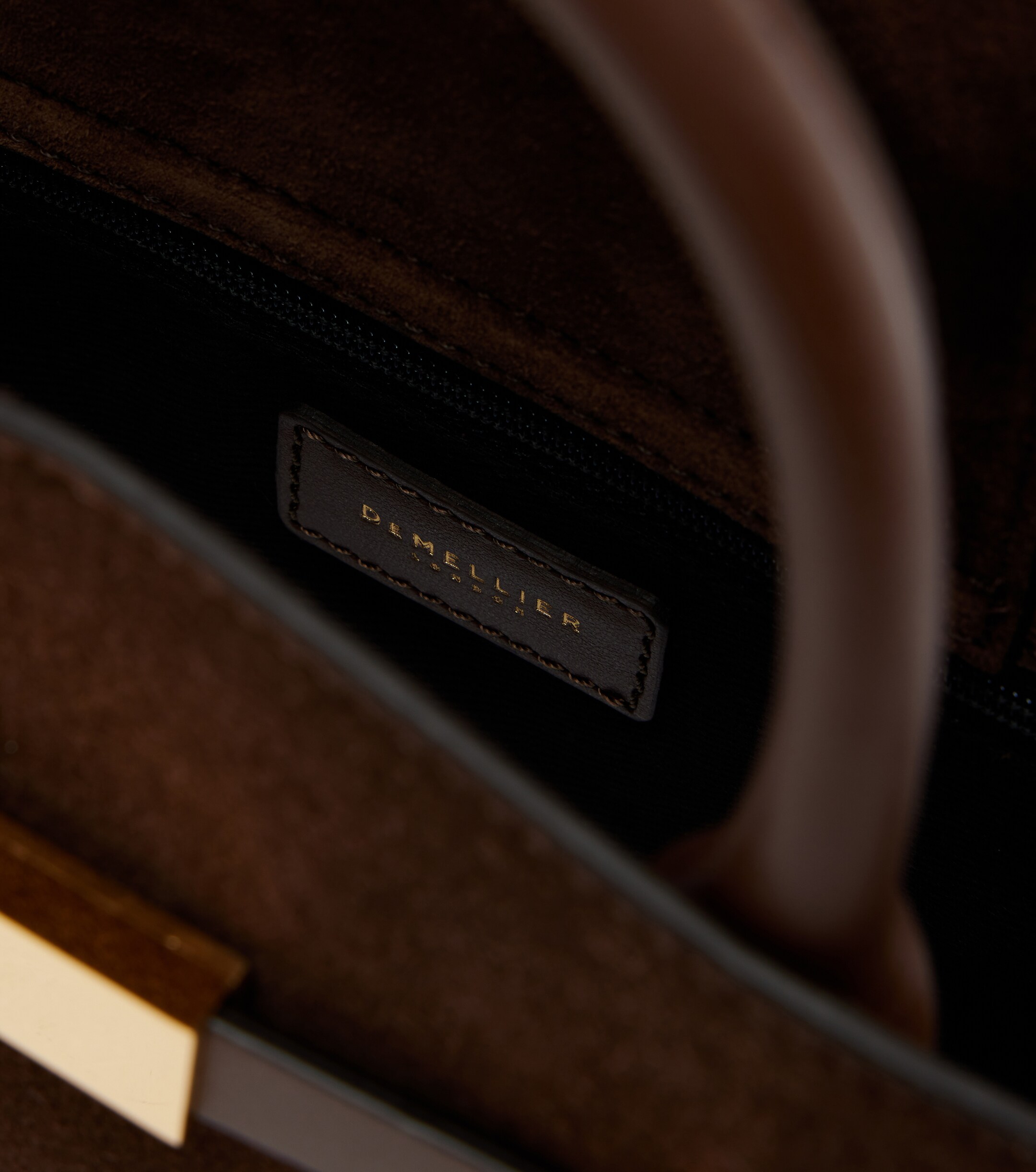 DeMellier Hudson Small suede top-handle bag thumbnail