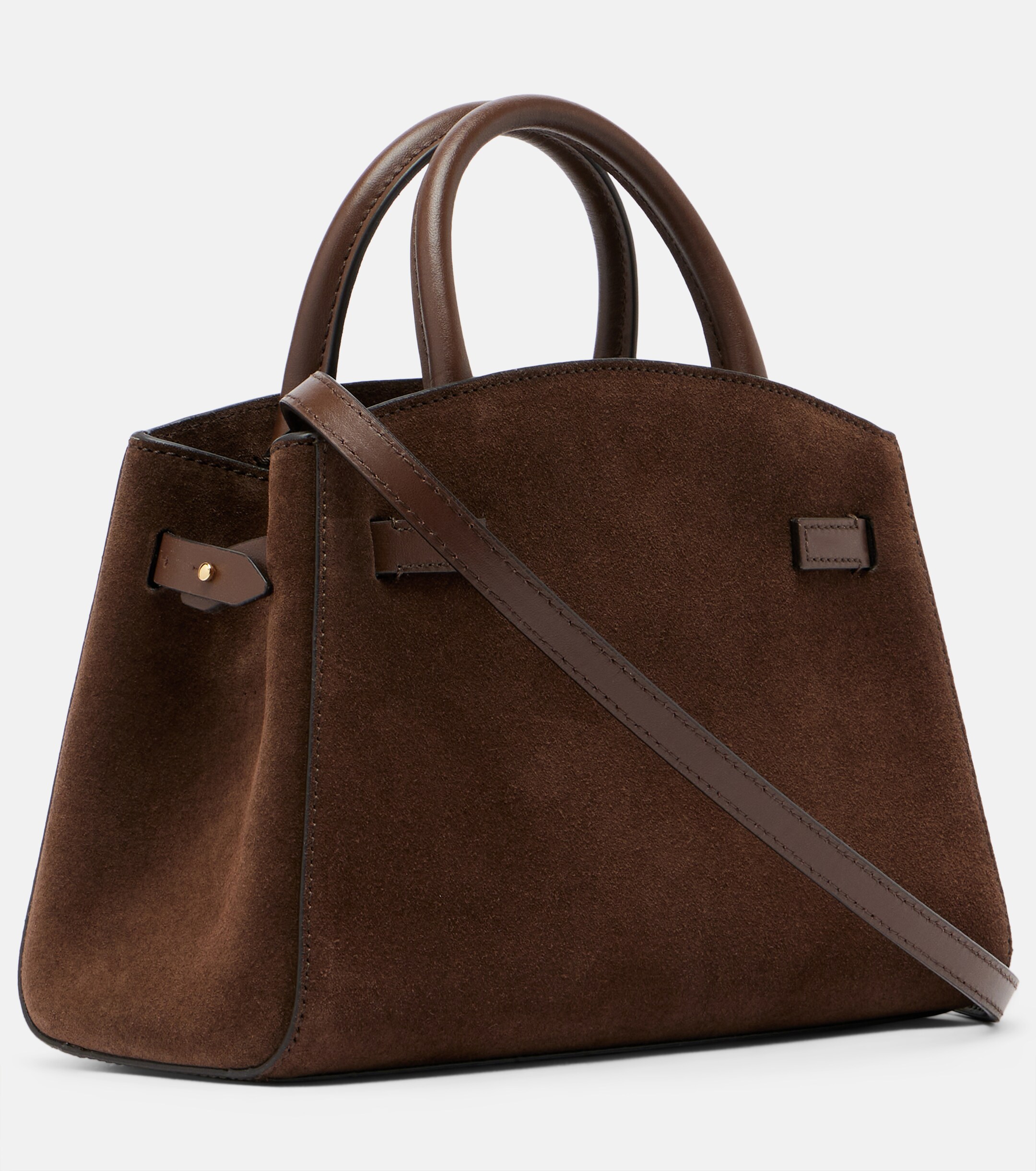 DeMellier Hudson Small suede top-handle bag thumbnail