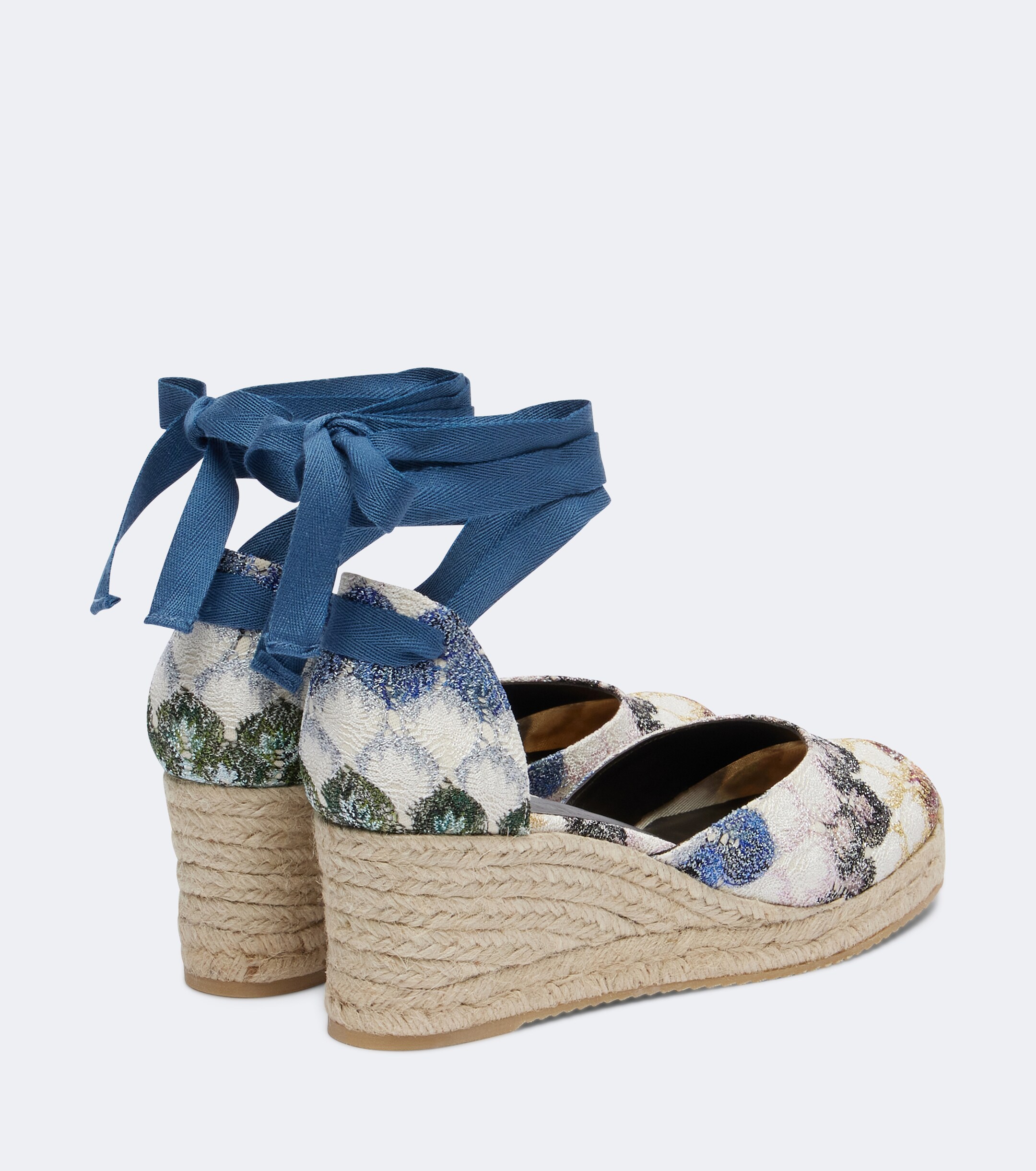 Missoni Missoni Eva lamé espadrille wedges