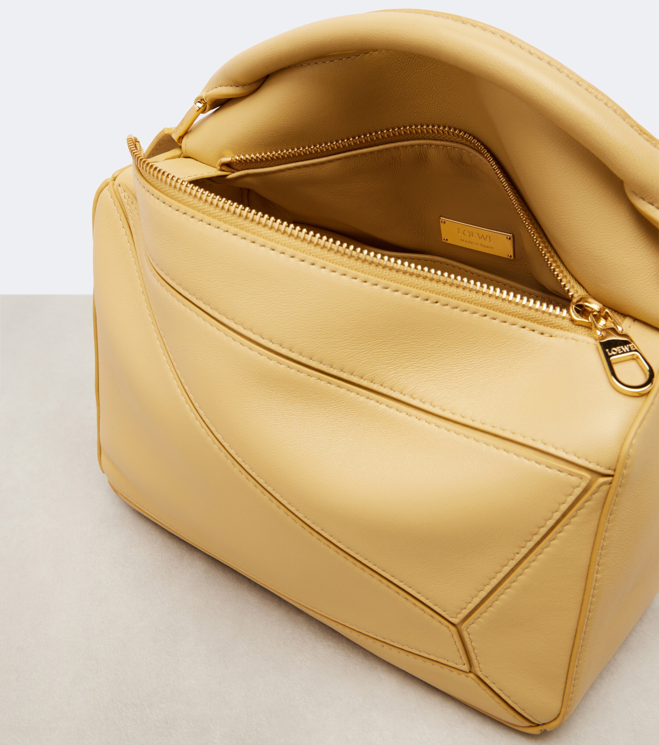 Loewe Featherlight Puzzle Large leather top-handle bag