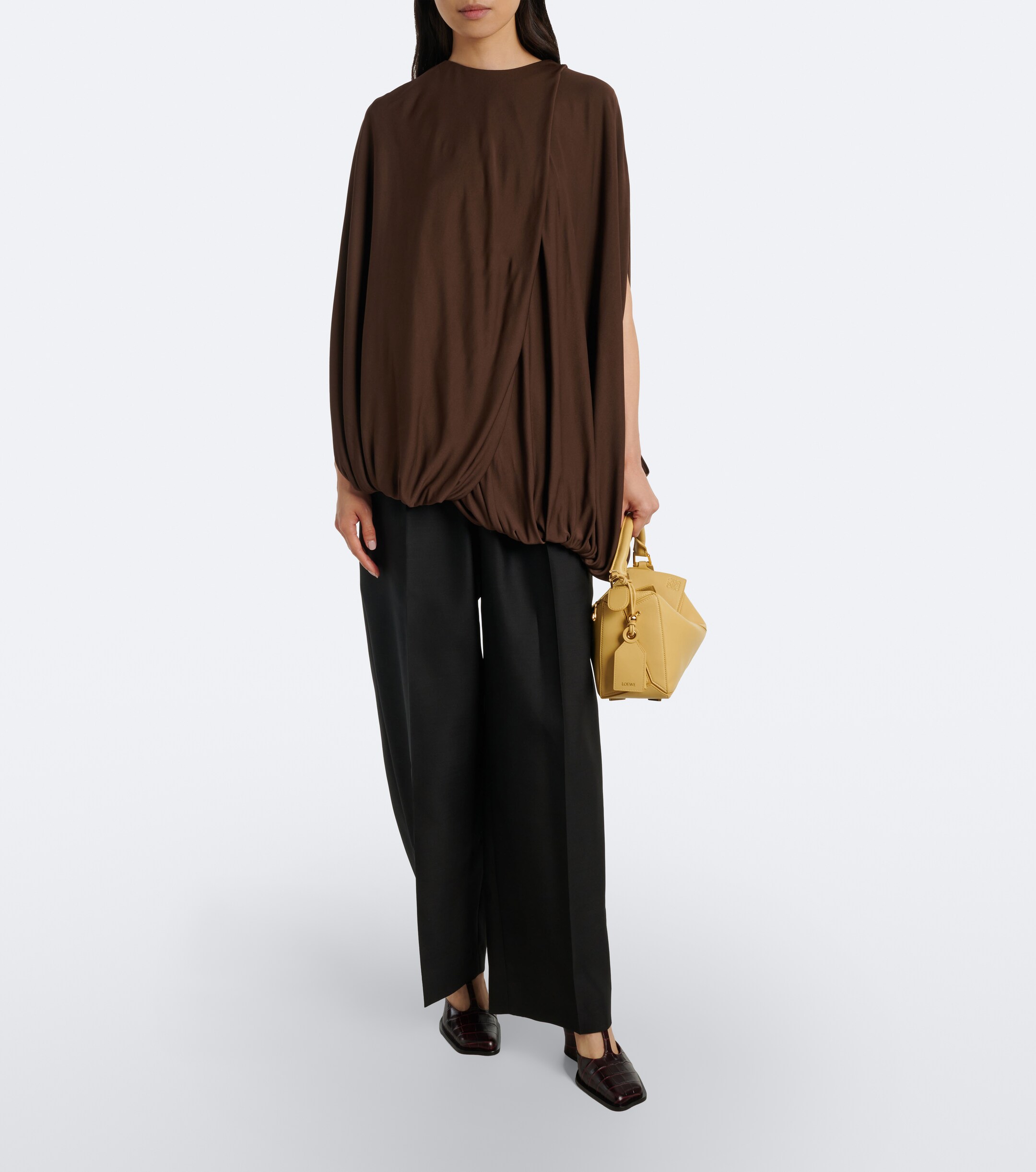 Loewe Featherlight Puzzle Large leather top-handle bag