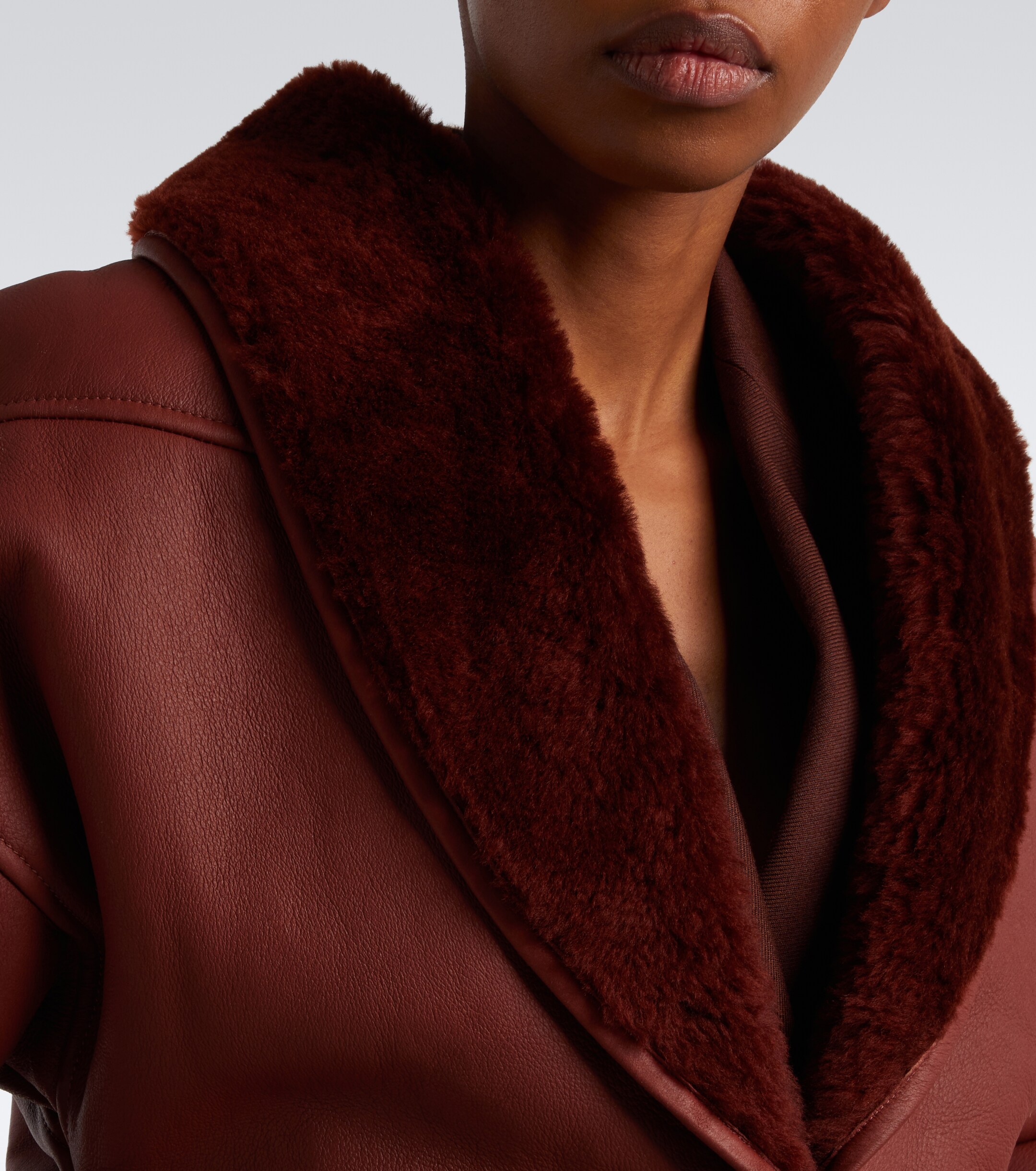 Max Mara Max Mara Cropped leather jacket