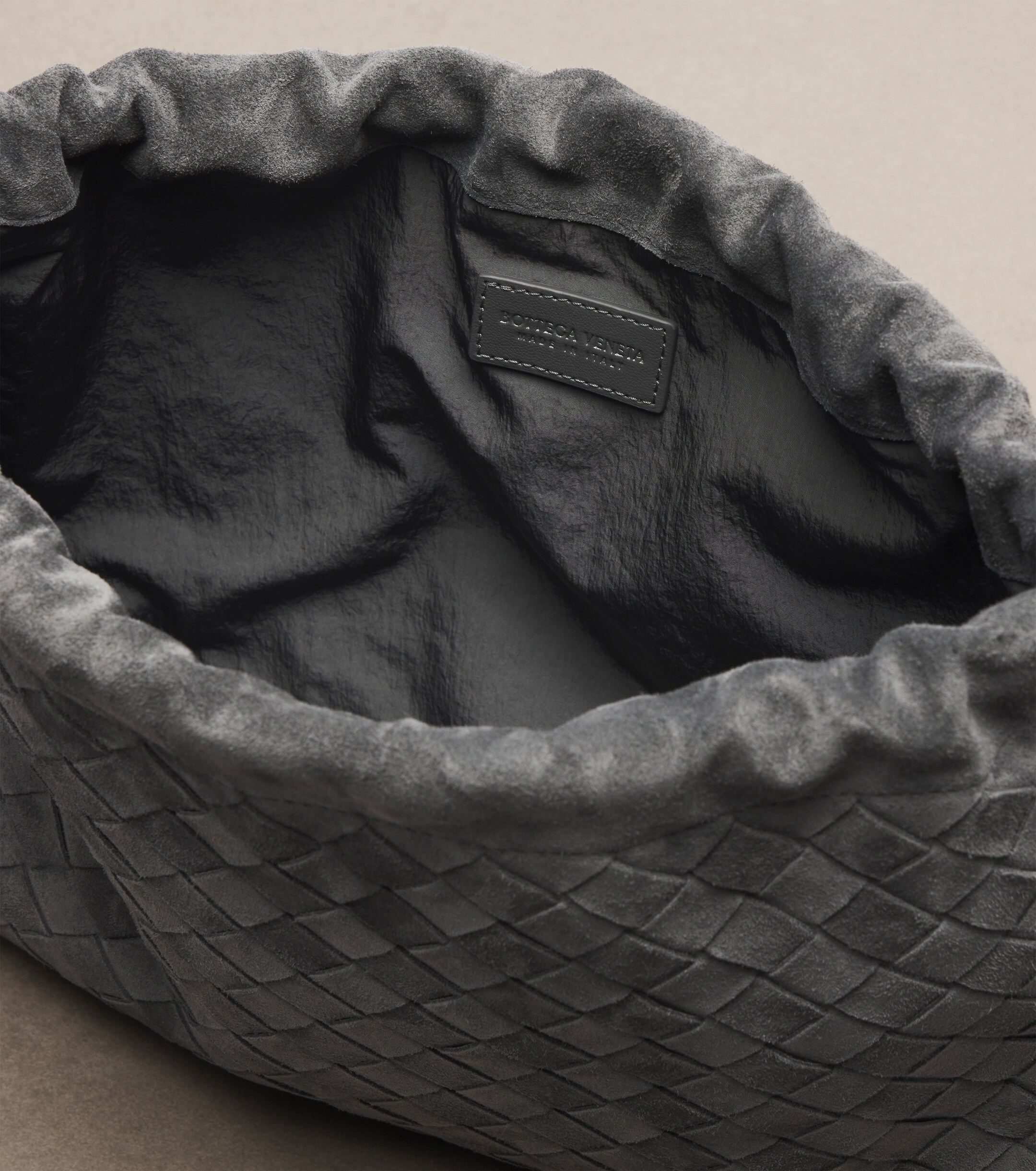 Bottega Veneta Dustbag Small suede pouch