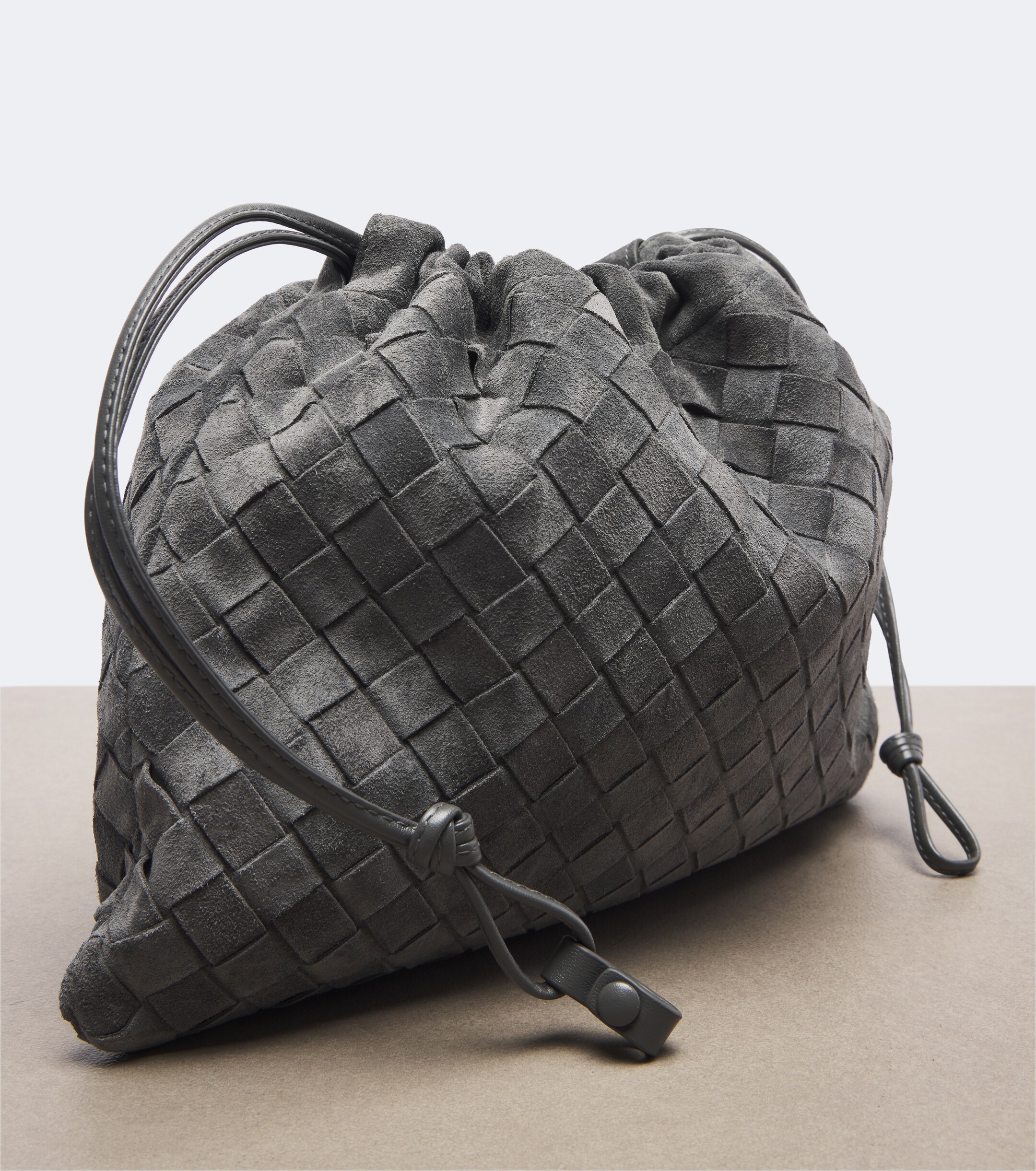 Bottega Veneta Dustbag Small suede pouch
