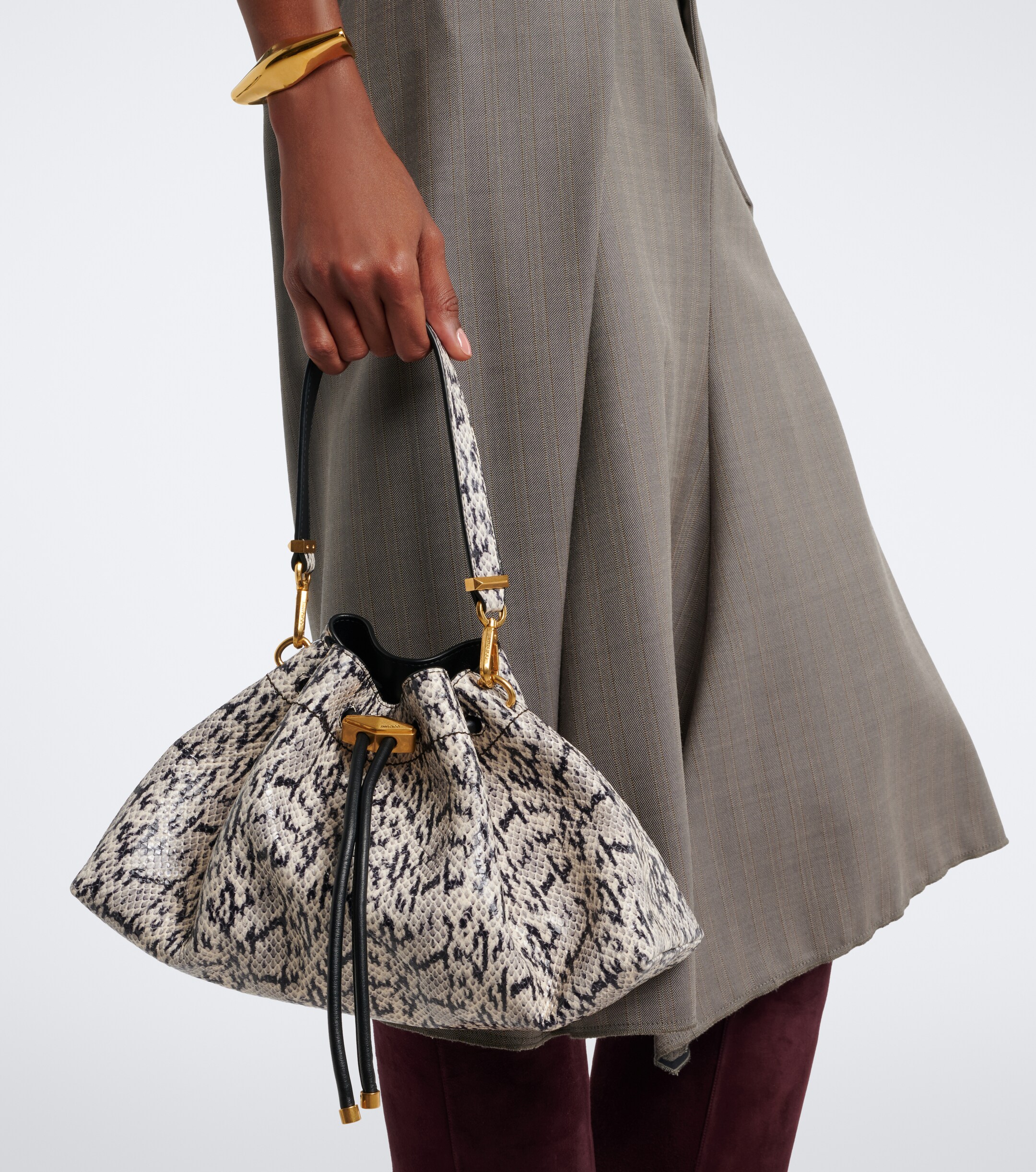 JIMMY CHOO Cinch Medium leather shoulder bag