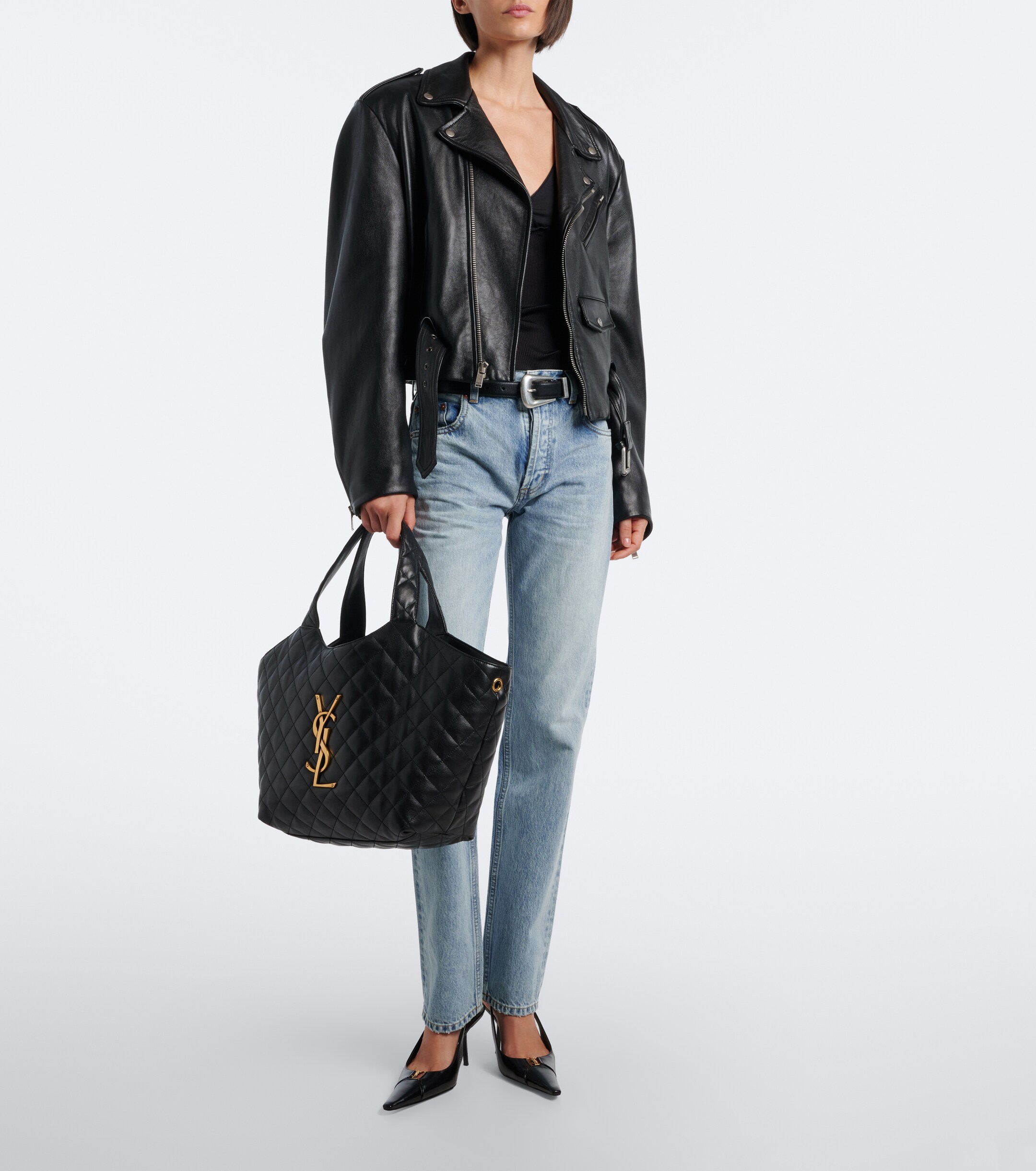 Saint Laurent Icare Medium quilted leather shopper
