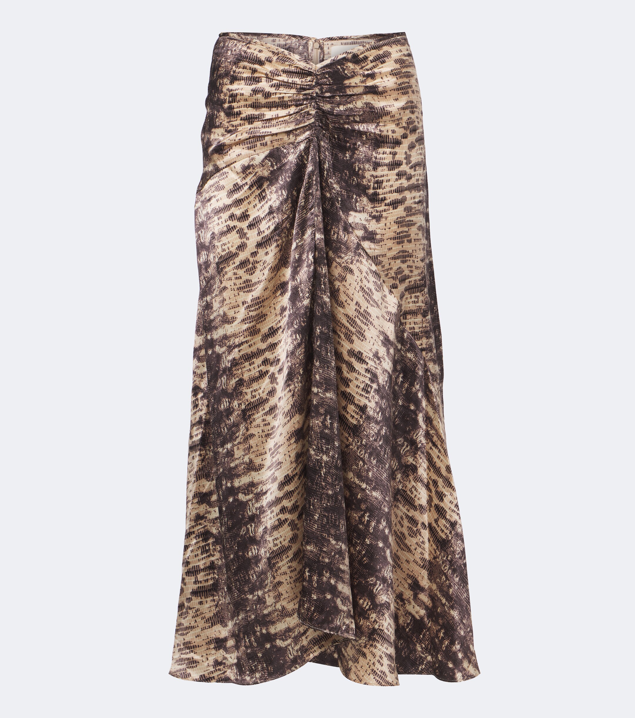 Isabel Marant Isabel Marant Laren snake-print silk satin midi skirt