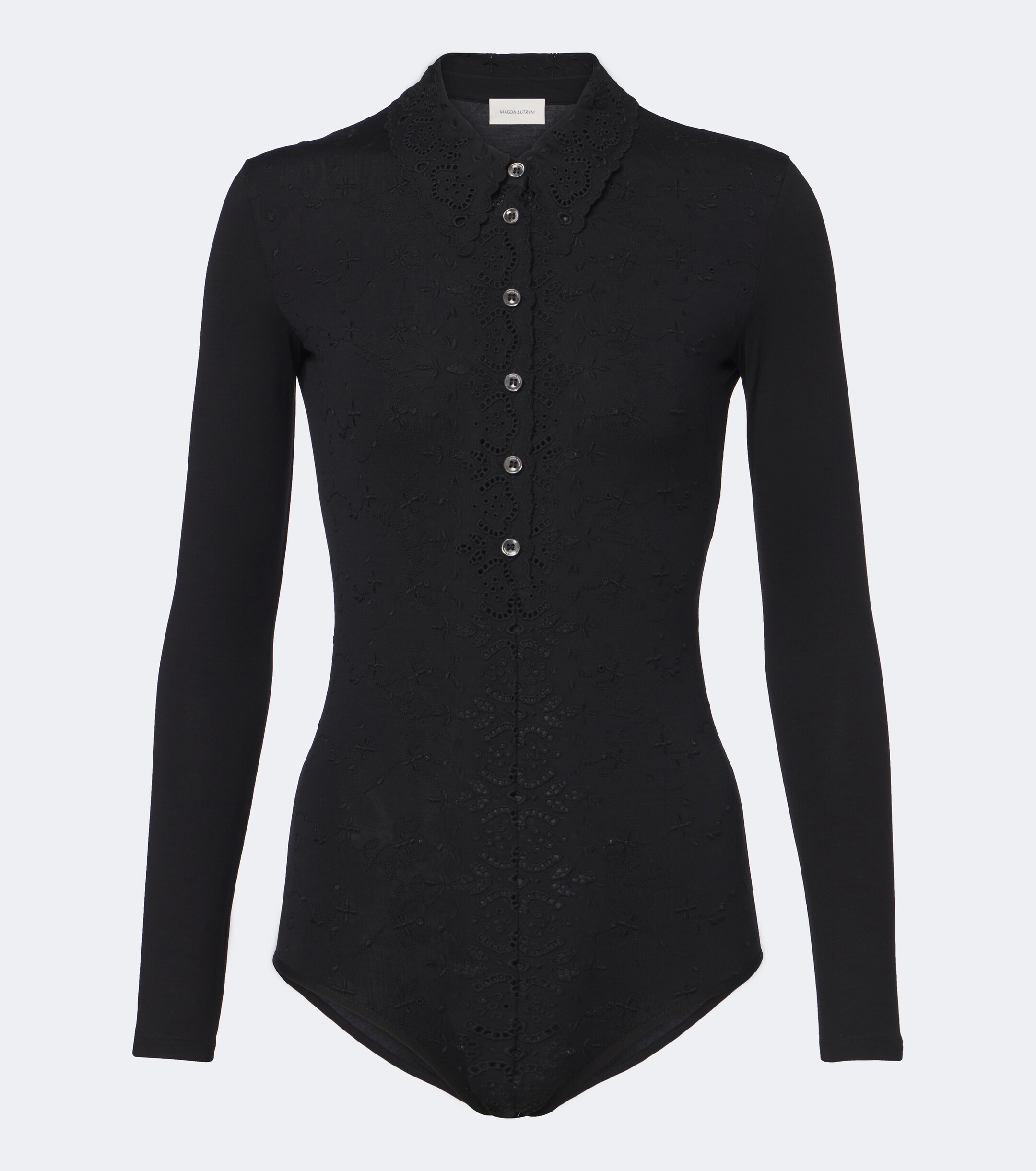 Magda Butrym Magda Butrym Broderie anglaise jersey bodysuit
