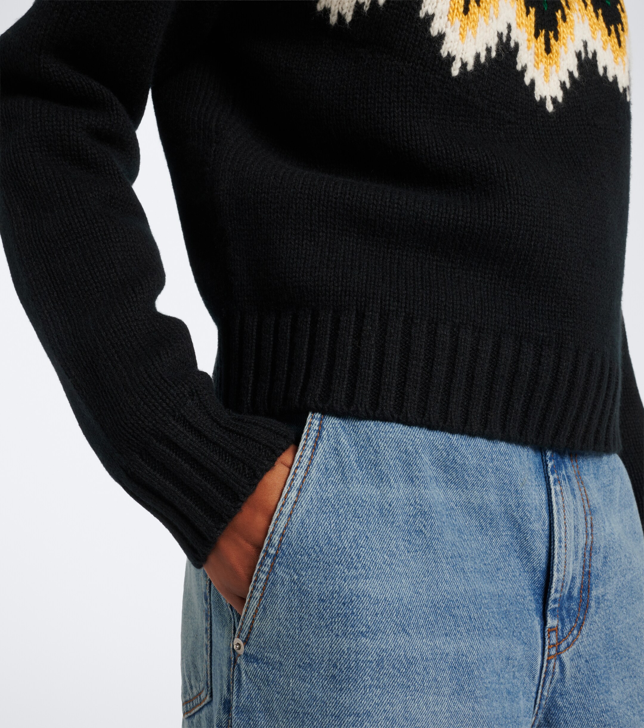 Polo Ralph Lauren Polo Ralph Lauren Crochet wool and cotton sweater