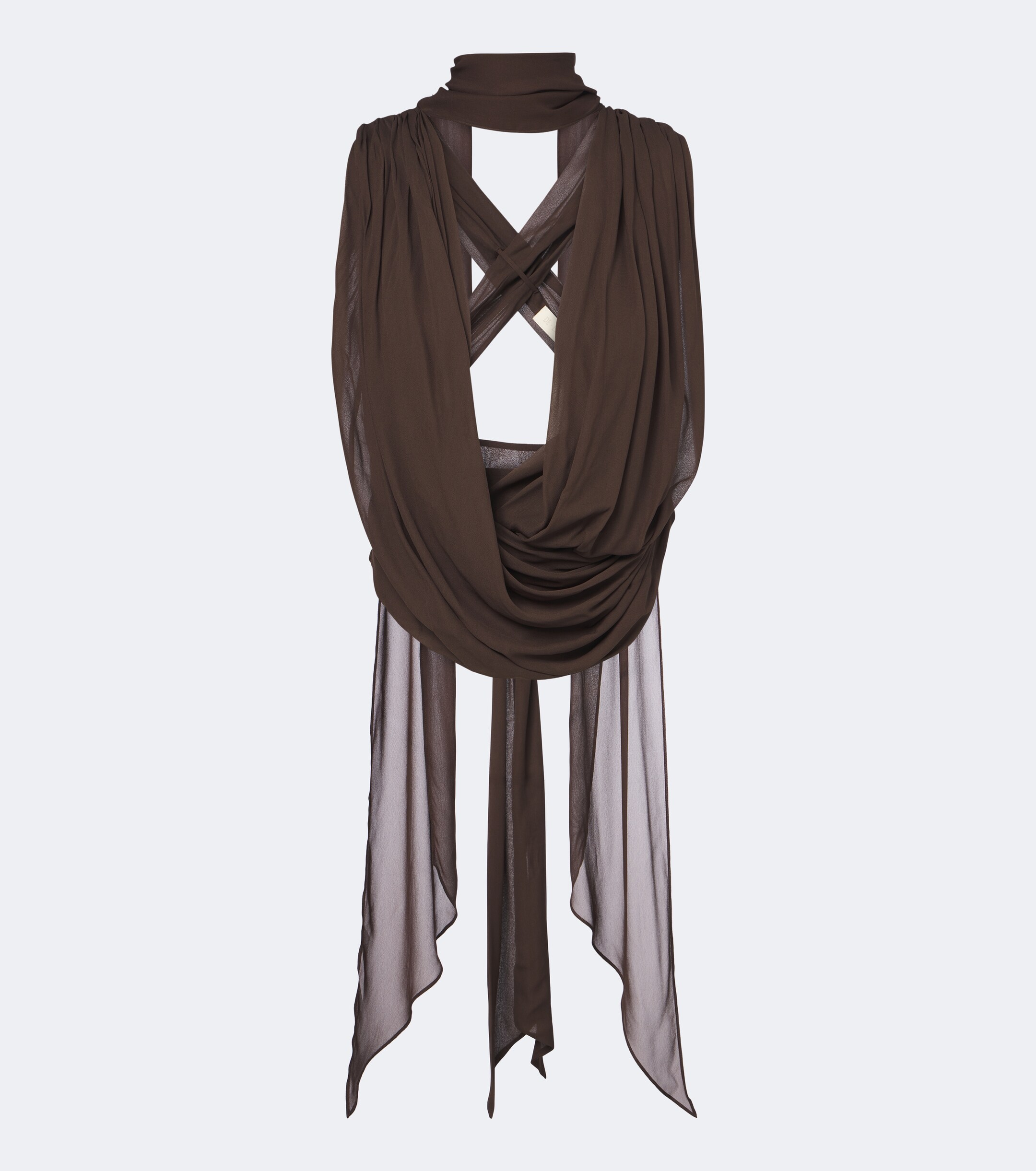 DE LA VALI De La Vali Isolde draped goergette top