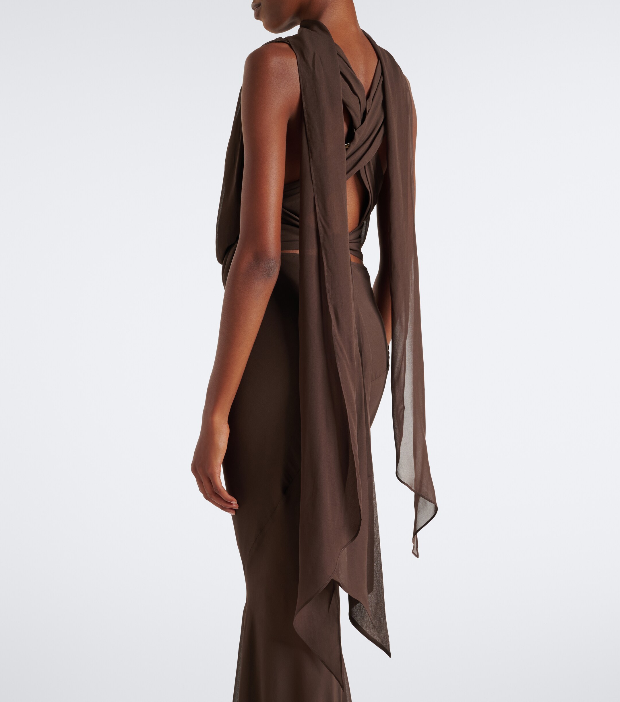 DE LA VALI De La Vali Isolde draped goergette top