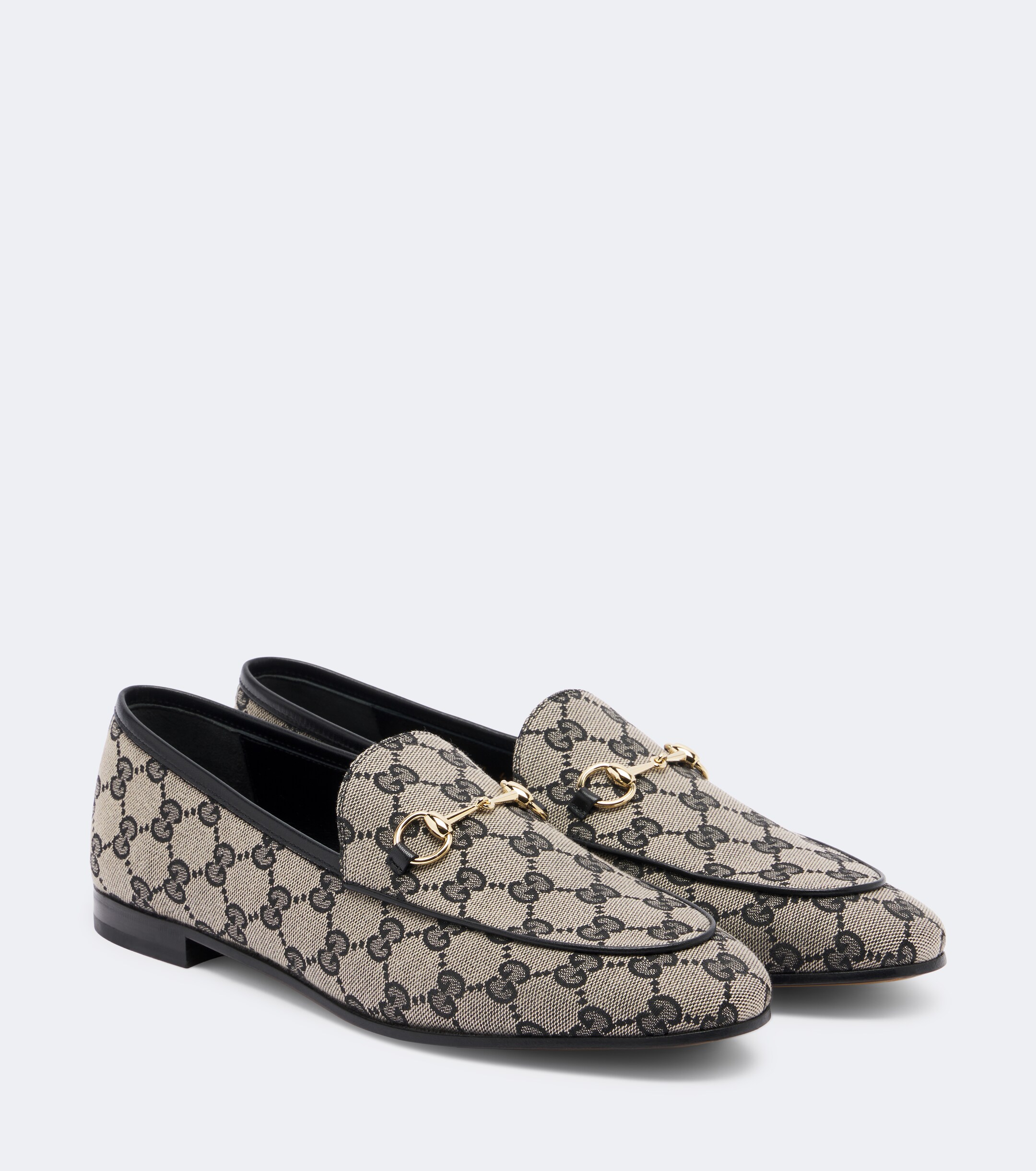 Gucci Gucci Jordaan Horsebit GG canvas loafers