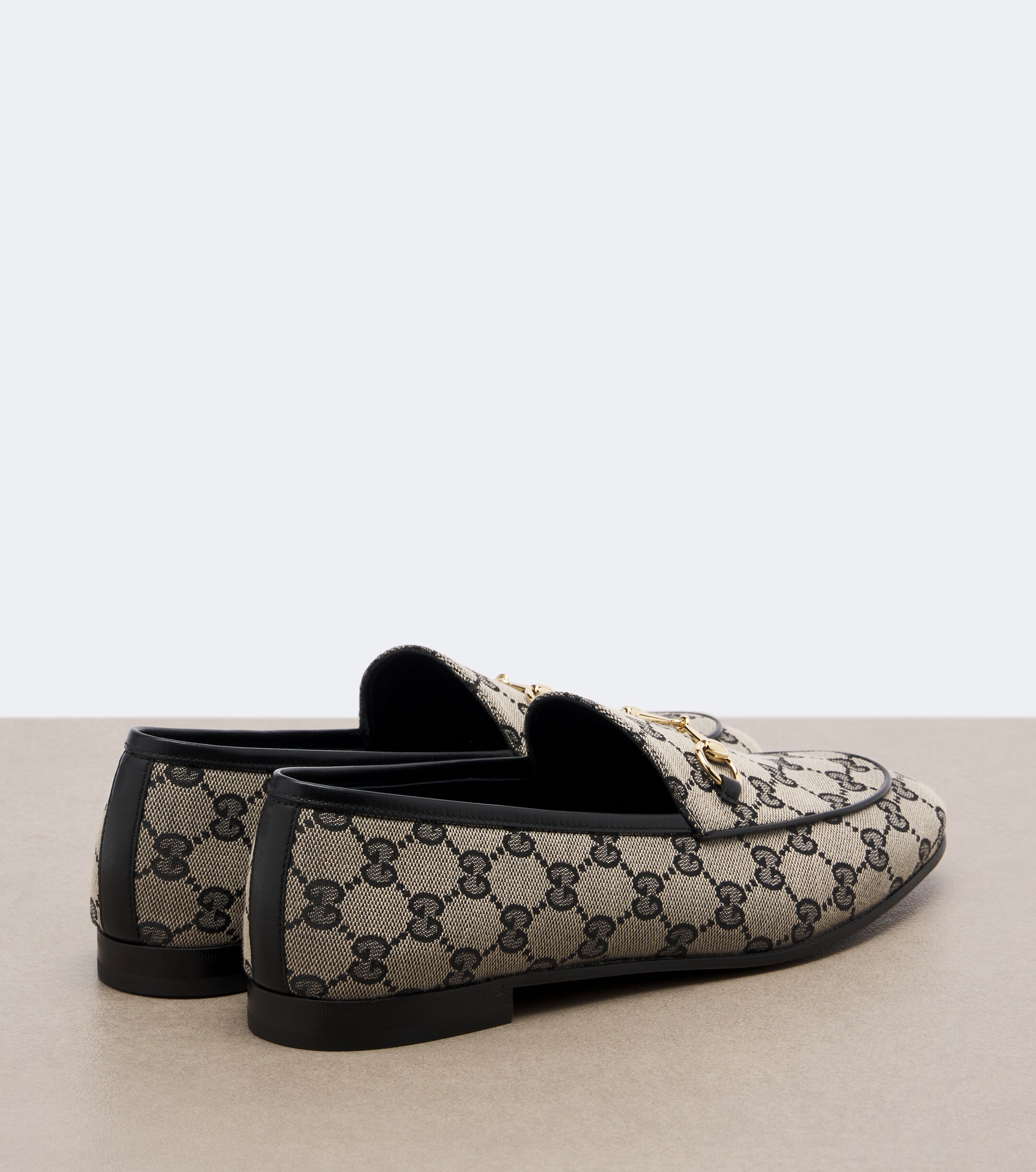 Gucci Gucci Jordaan Horsebit GG canvas loafers