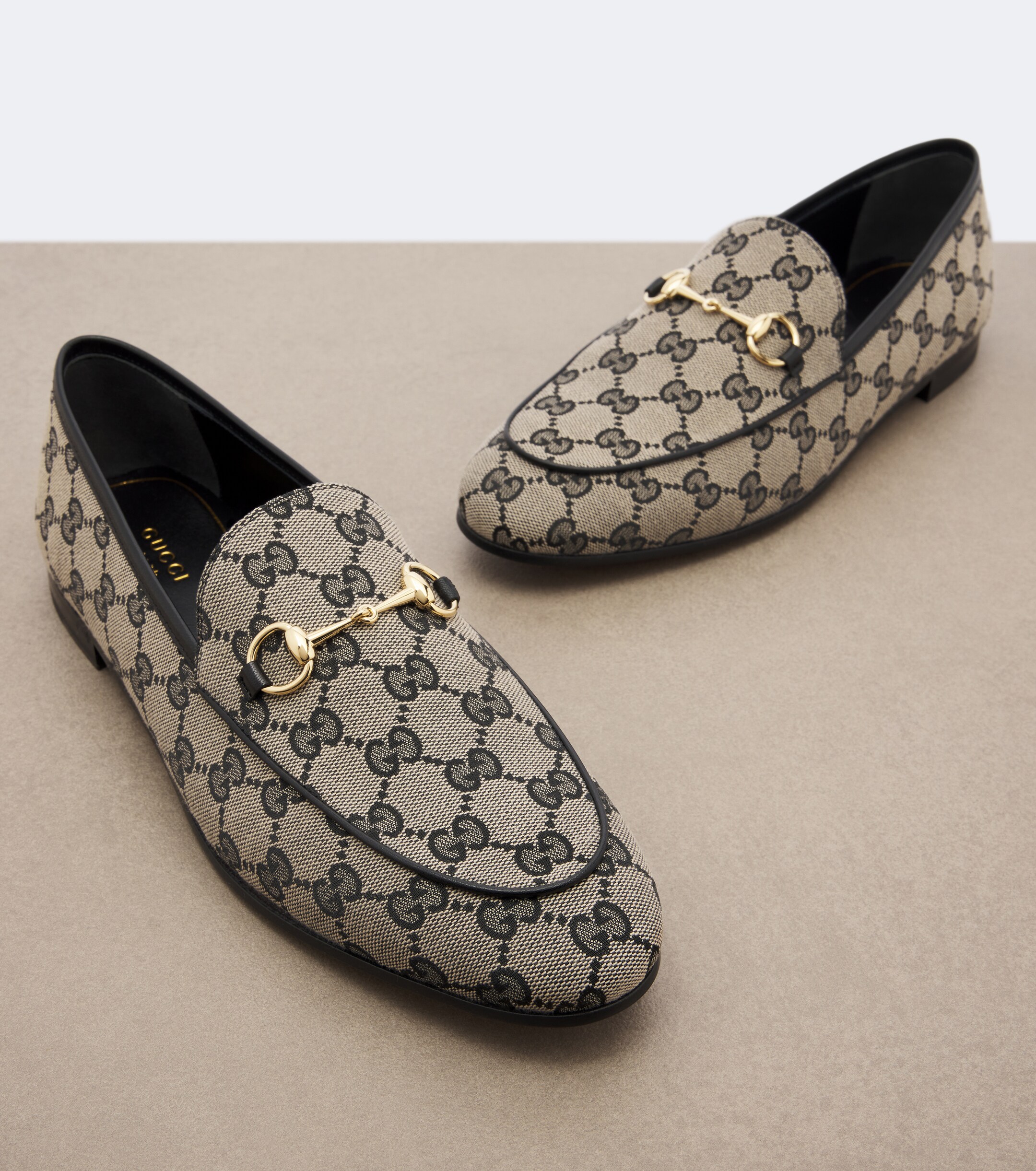 Gucci Gucci Jordaan Horsebit GG canvas loafers