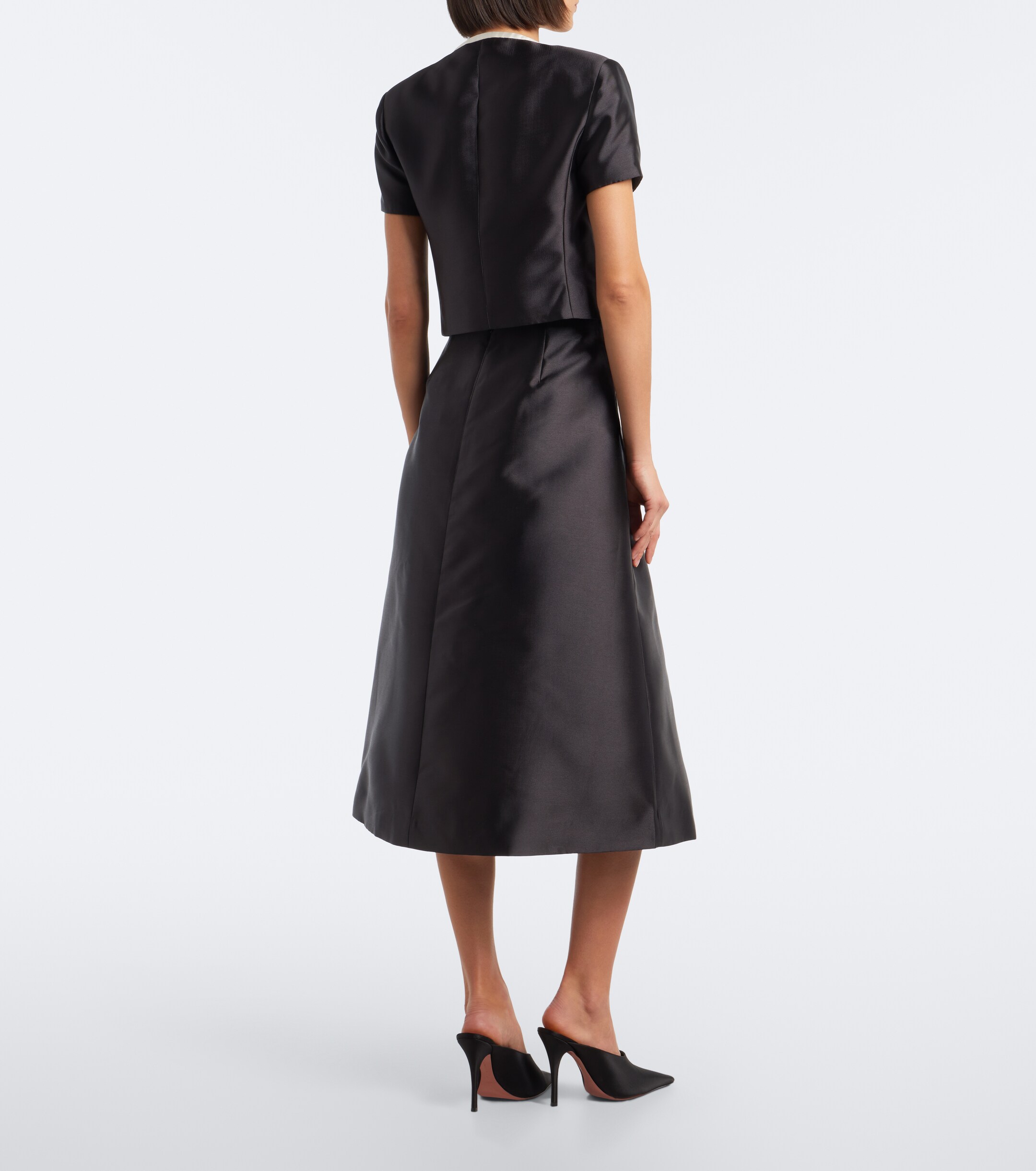 SIMKHAI Simkhai Vexa satin midi skirt