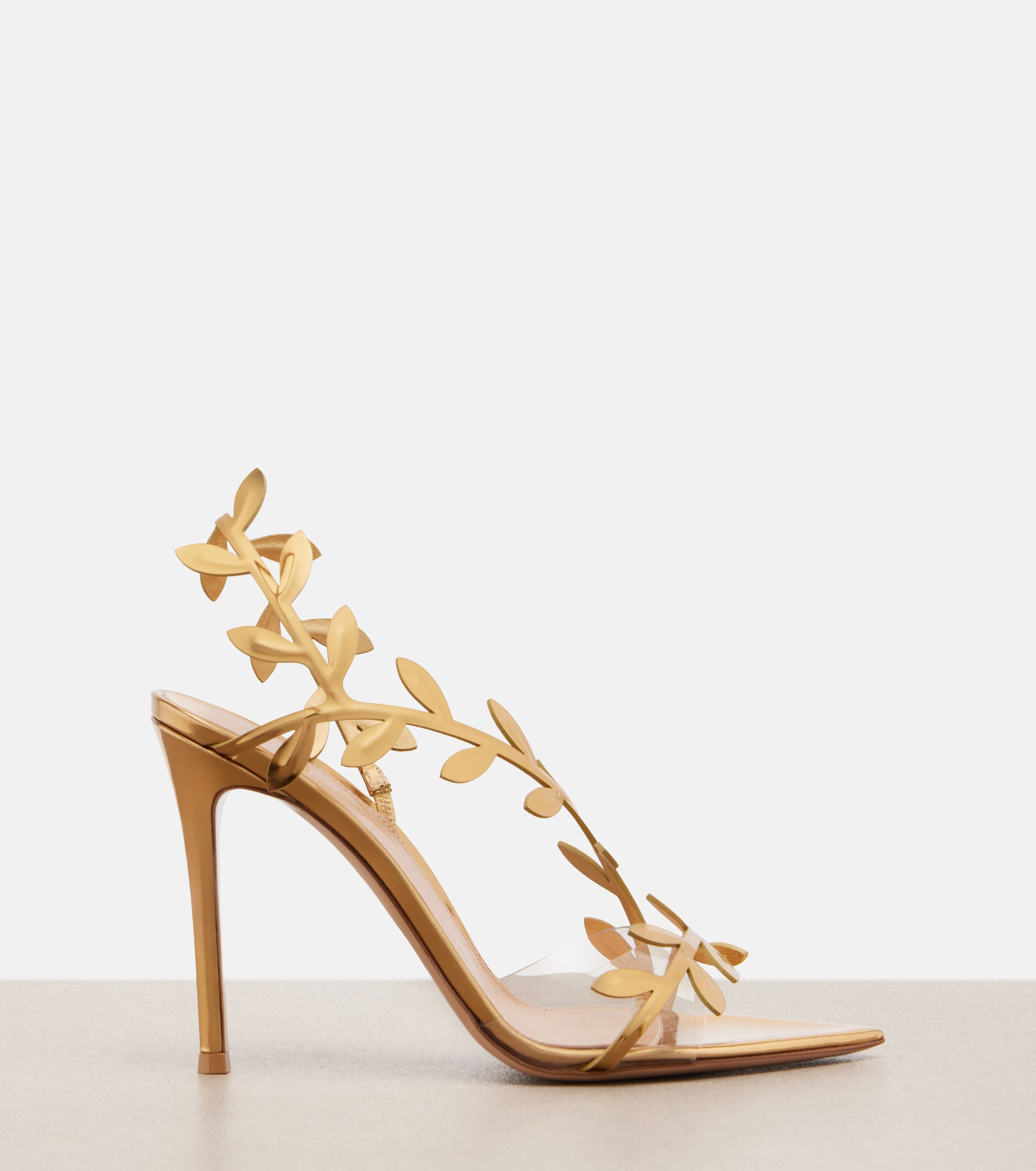 GIANVITO ROSSI Flavia mirrored leather pumps
