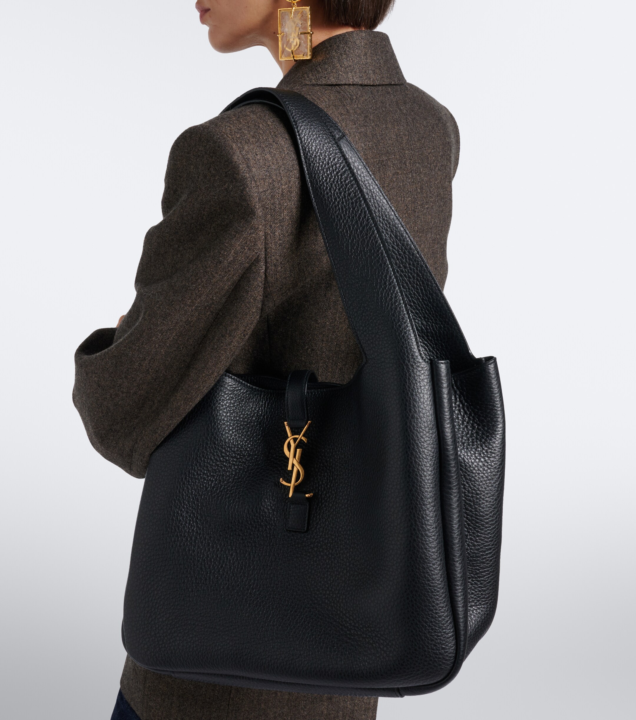 Saint Laurent Le 5 À 7 Bea leather tote bag