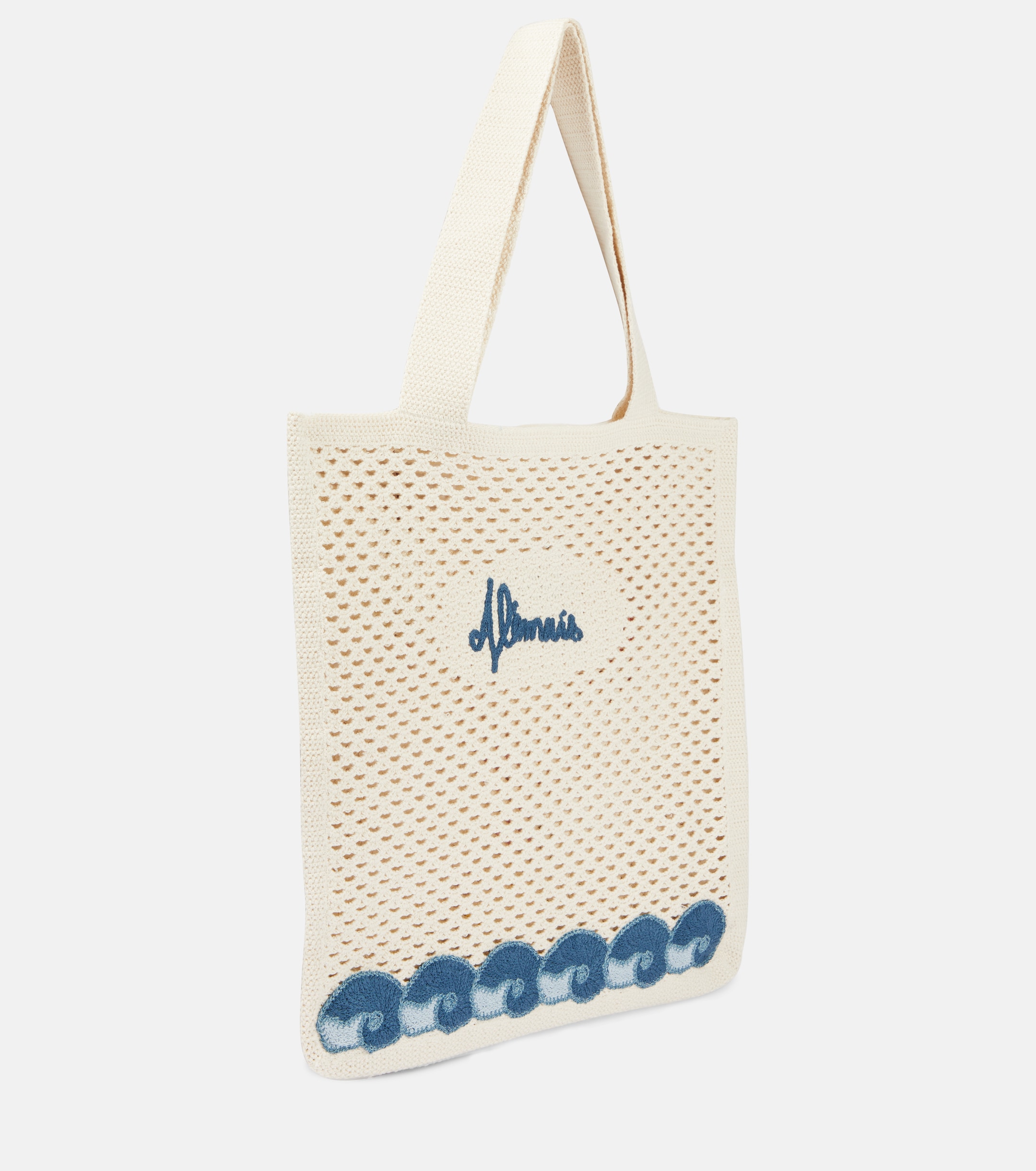 Alémais Splash appliqué crochet tote bag