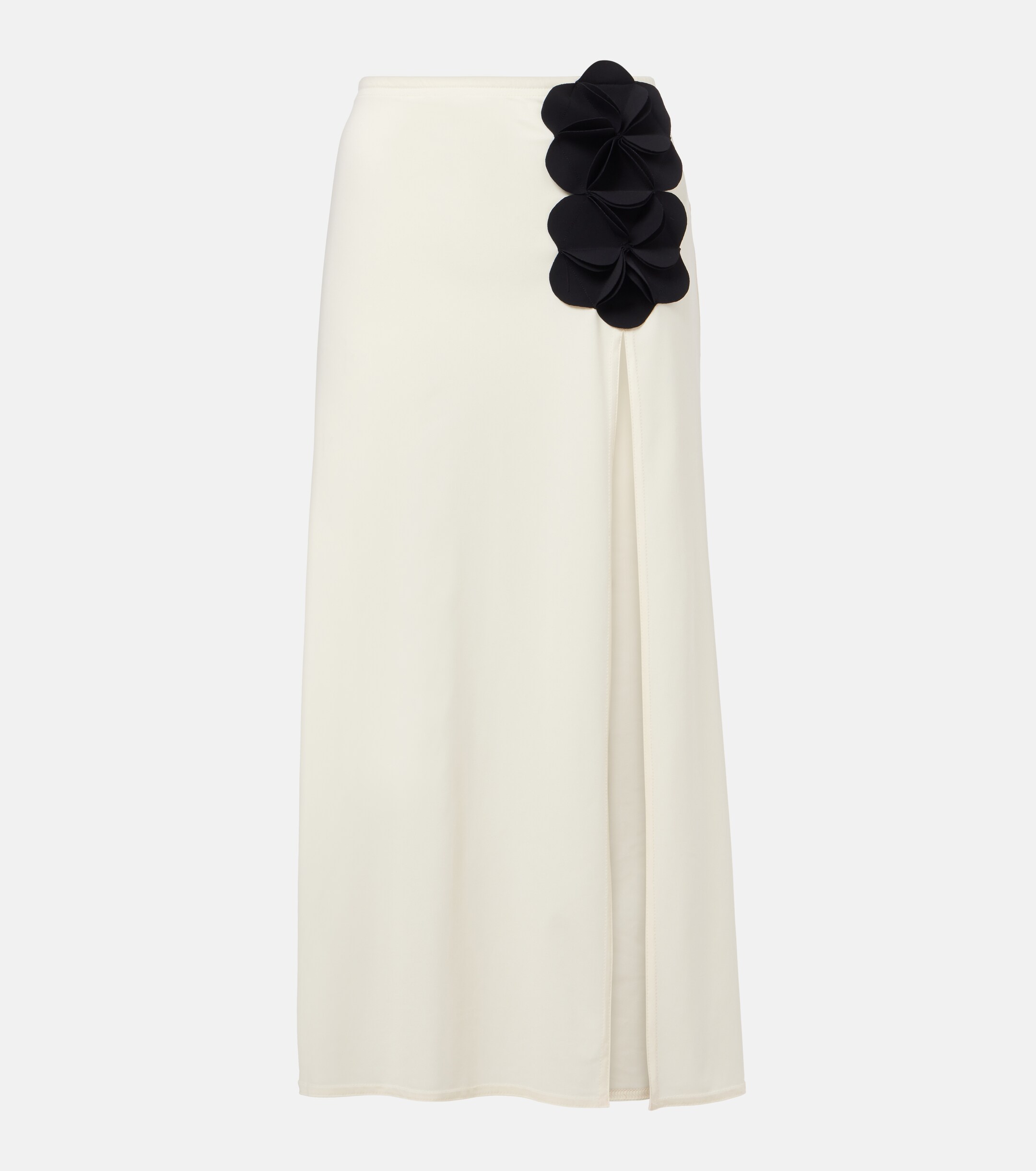 Karla Colletto Karla Colletto Tess floral-appliqué midi skirt